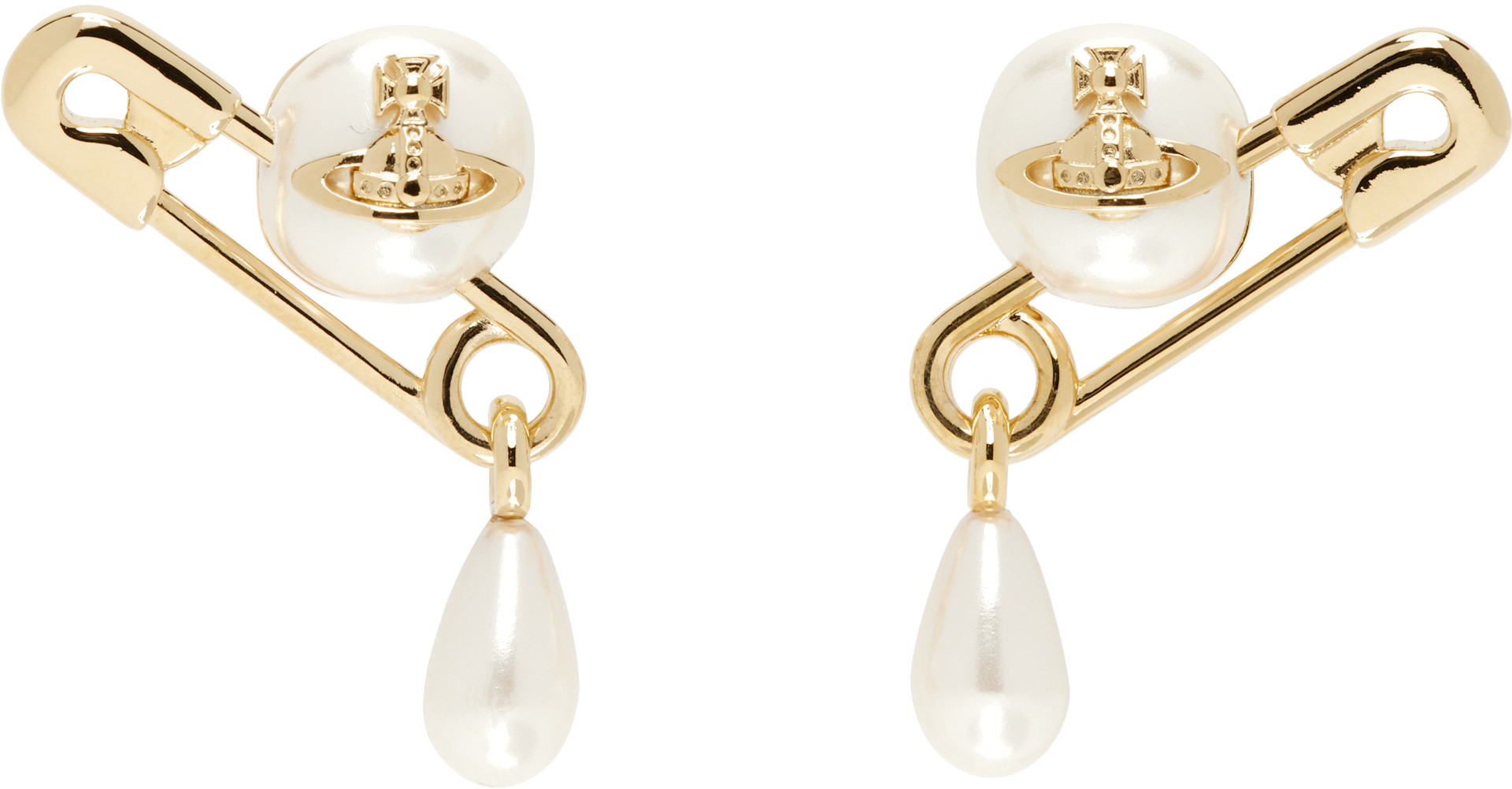 Vivienne Westwood: Claude Small Stud Earrings | SSENSE