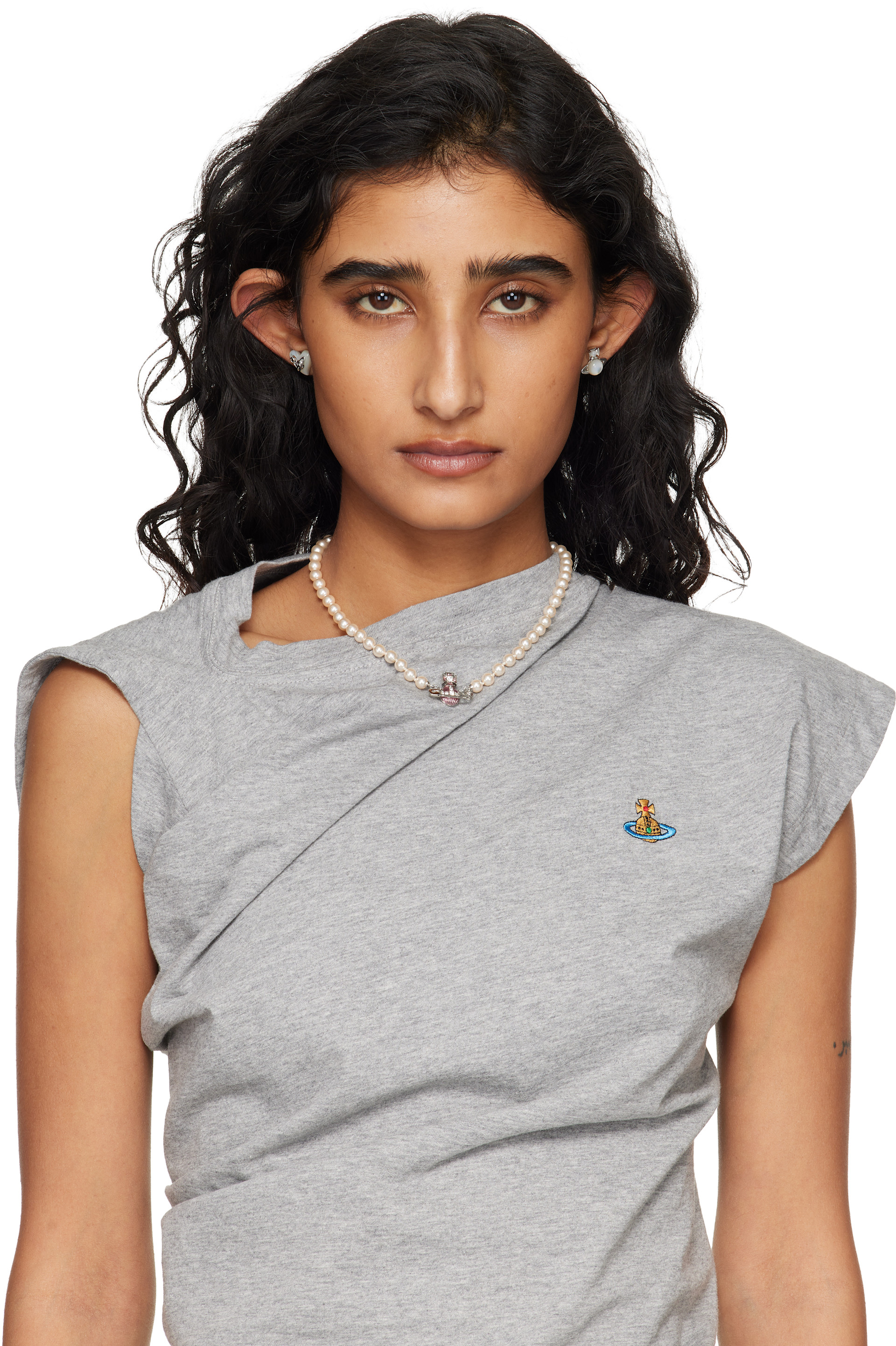 Vivienne Westwood: Thomasina ピアス | SSENSE 日本
