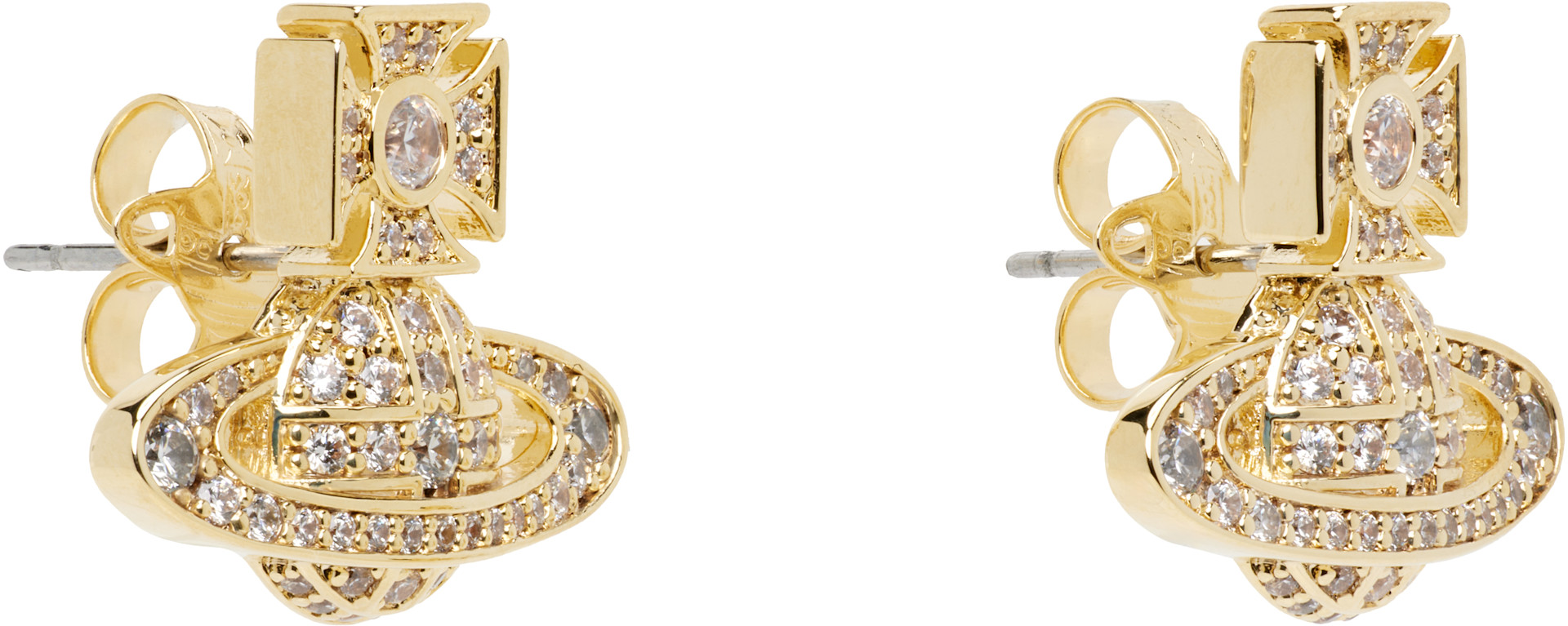 Vivienne Westwood: Carmela Bas Relief ピアス | SSENSE 日本