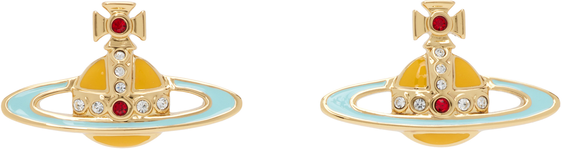Vivienne Westwood: Small Neo Bas Relief ピアス | SSENSE 日本