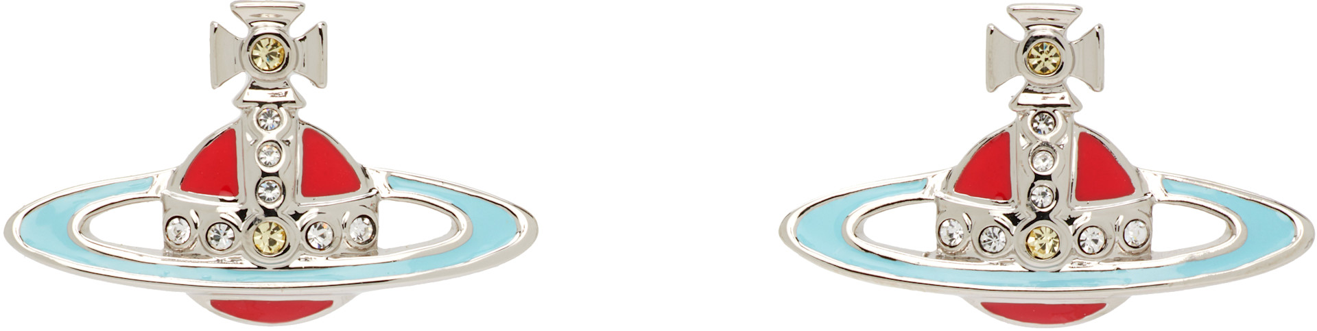 Vivienne Westwood: Small Neo Bas Relief ピアス | SSENSE 日本