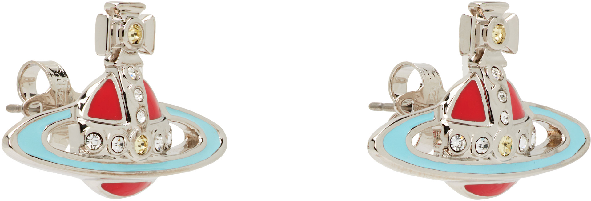 Vivienne Westwood: Small Neo Bas Relief ピアス | SSENSE 日本