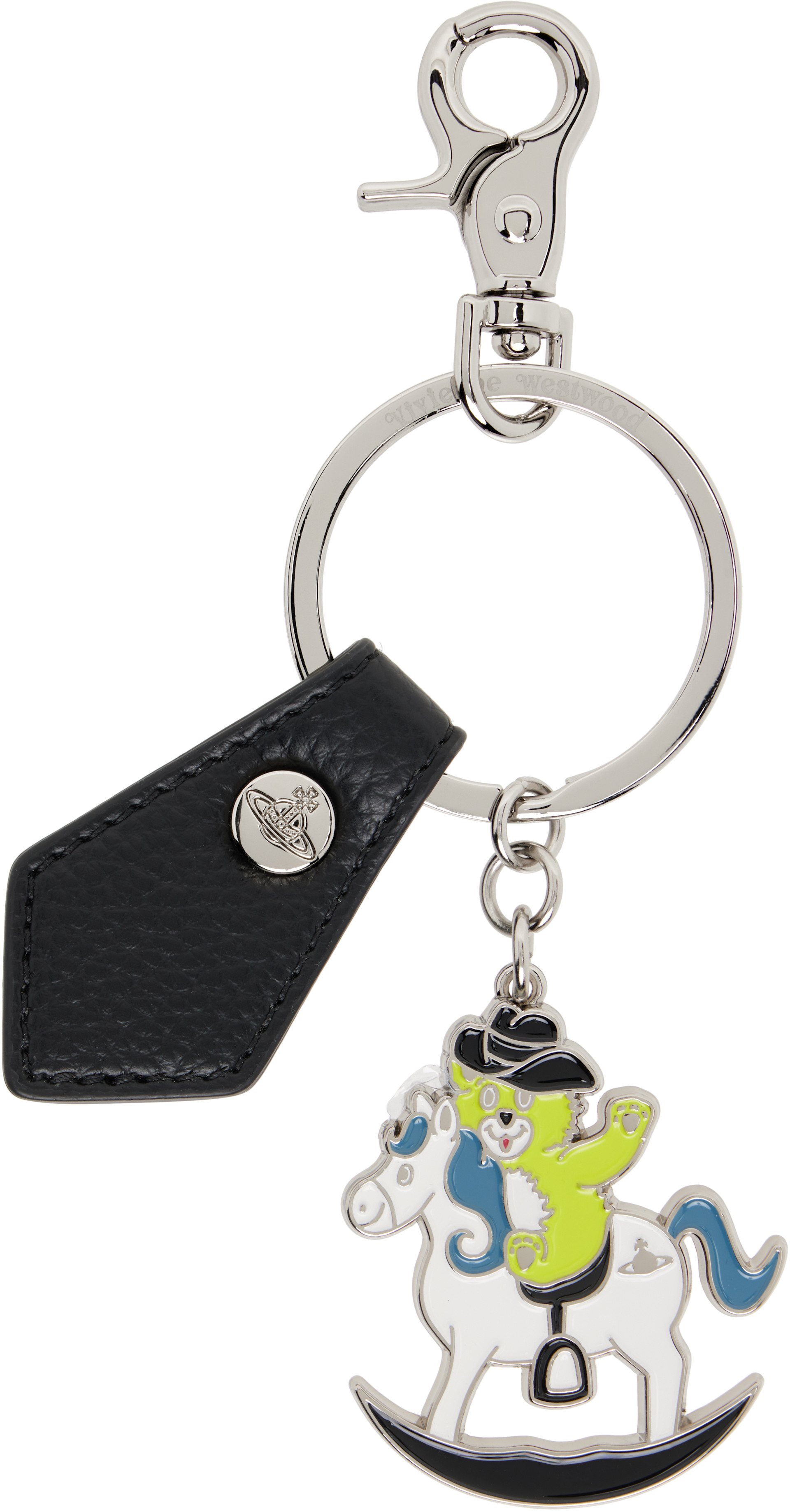 Vivienne Westwood: Multicolor Rocking Horse Teddy Keyring | SSENSE