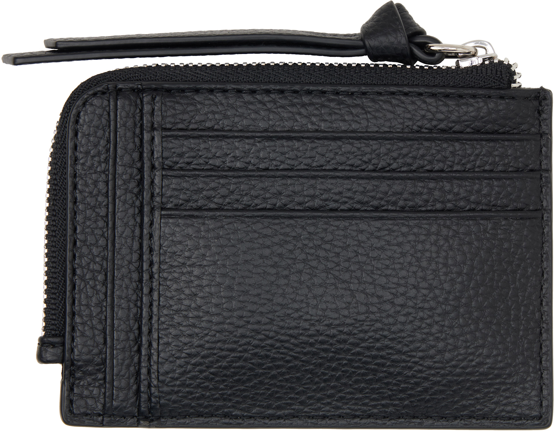 Vivienne Westwood: Black Zip Card Holder | SSENSE