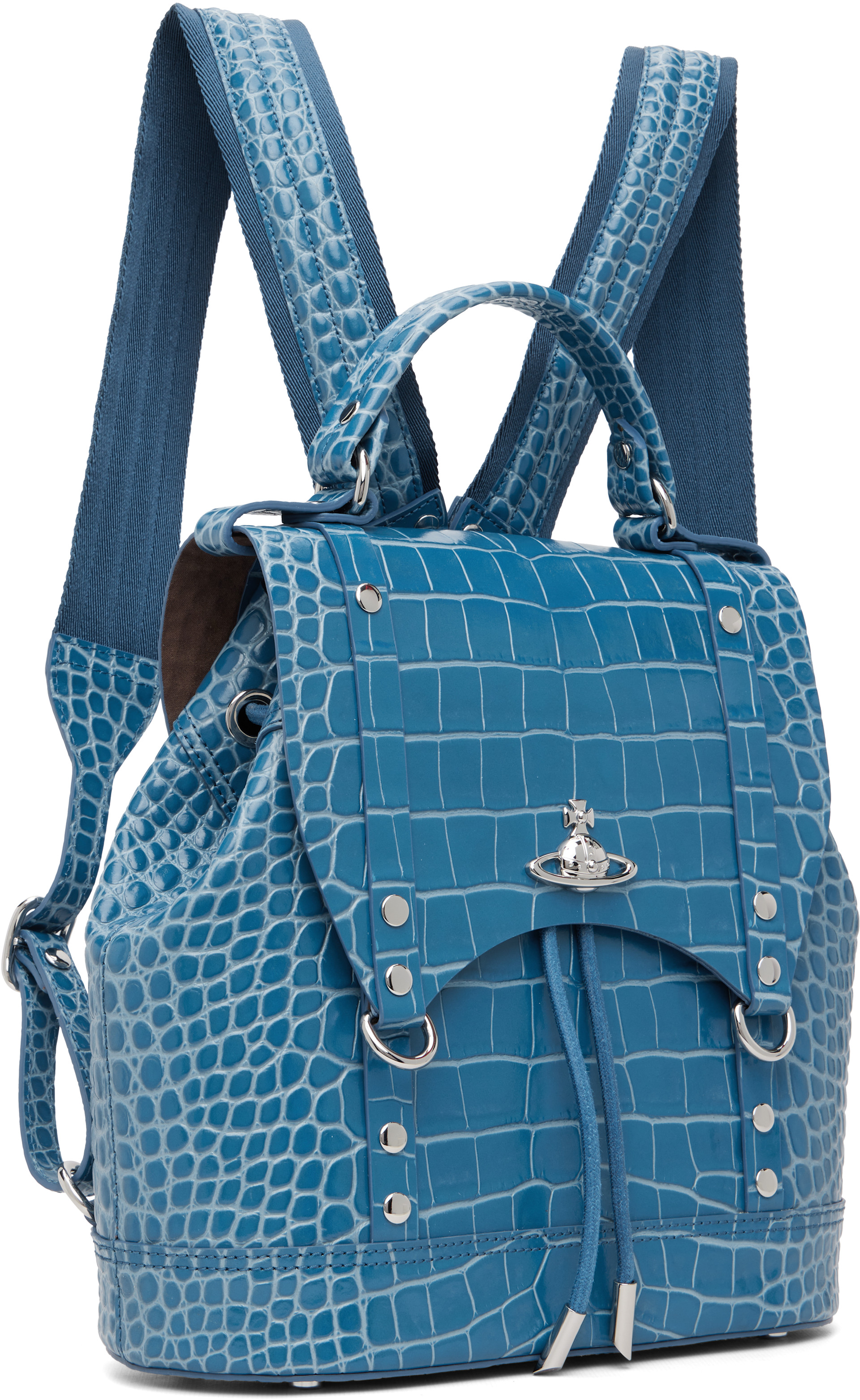 M*i様 Vivienne Westwood リュック 廃盤 水色 キャンバス Vivienne Westwood: ブルー スモール Leather Max バックパック