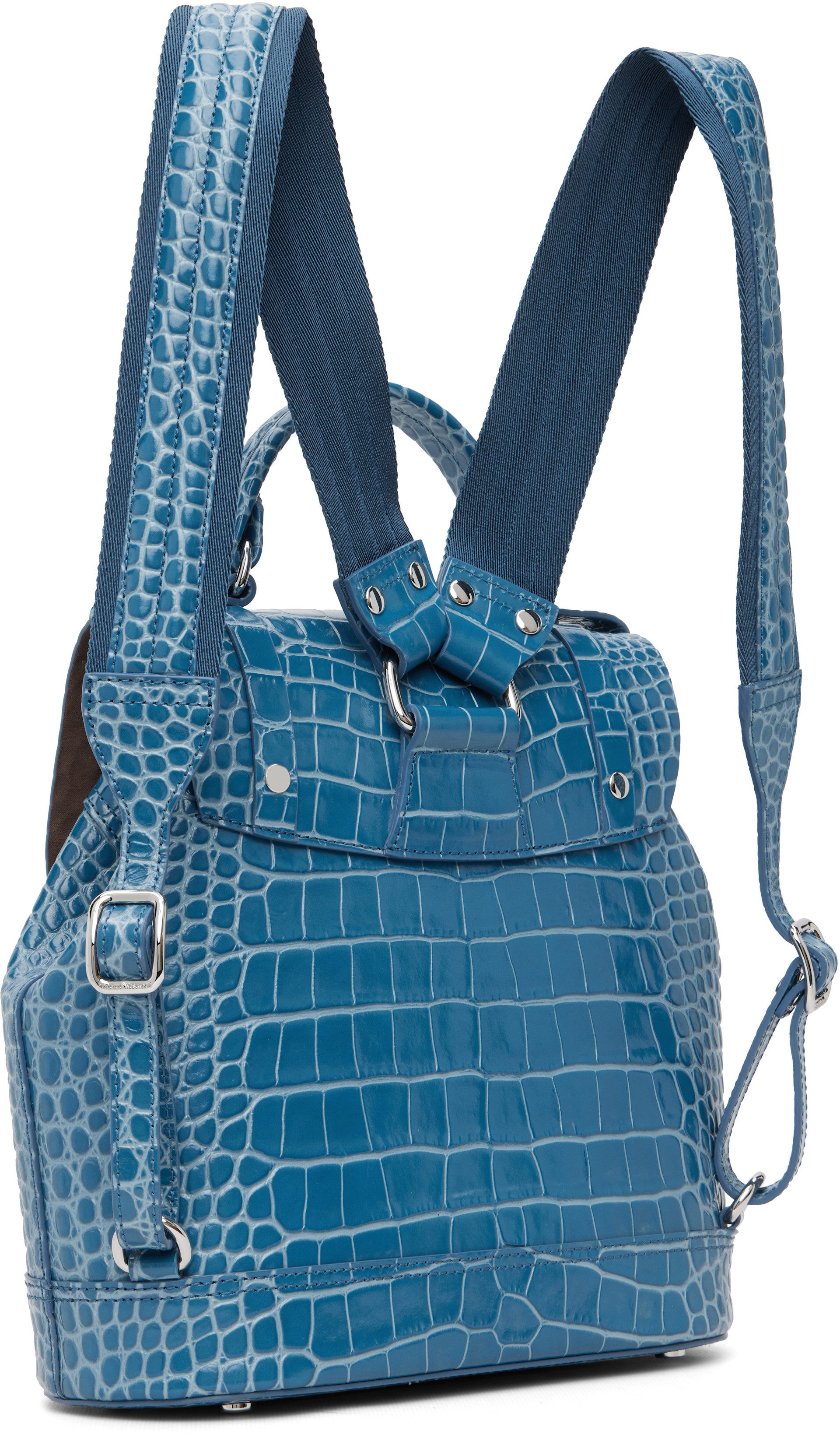 M*i様 Vivienne Westwood リュック 廃盤 水色 キャンバス Vivienne Westwood: Blue Leather Max Small Backpack | SSENSE