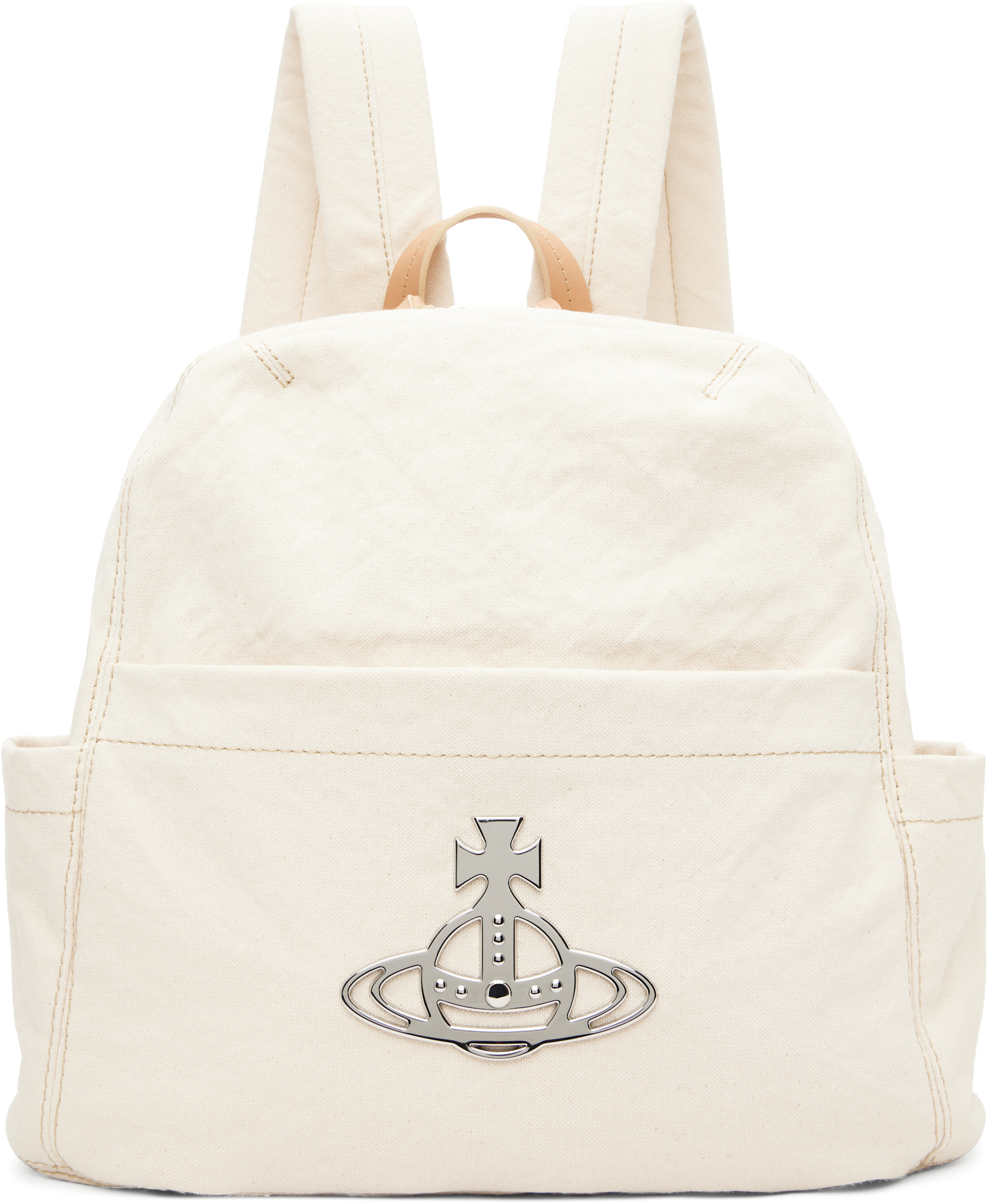 Vivienne Westwoodのバッグ Vivienne Westwood: Beige George Medium Backpack | SSENSE