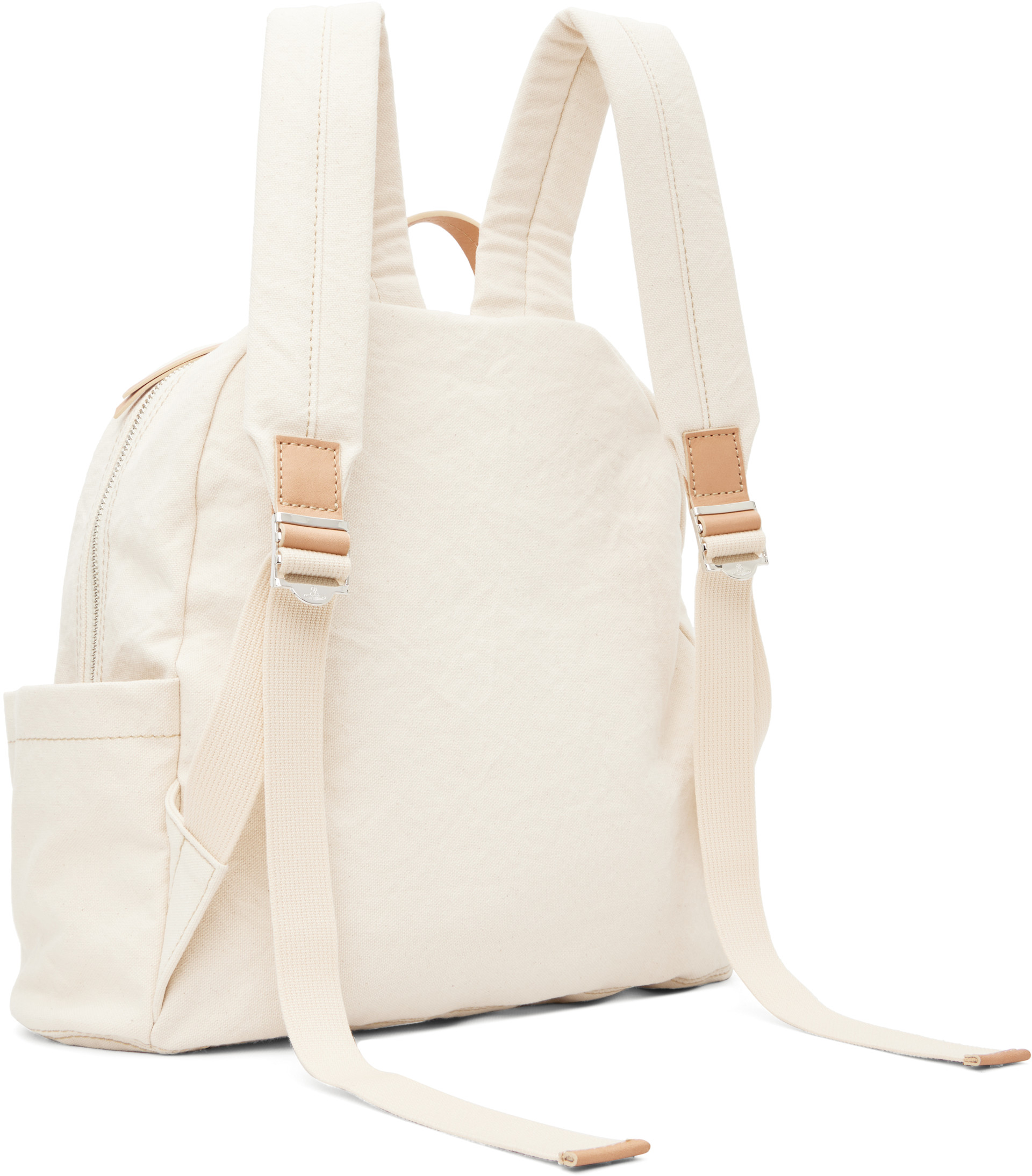 Vivienne Westwood: Beige George Medium Backpack | SSENSE