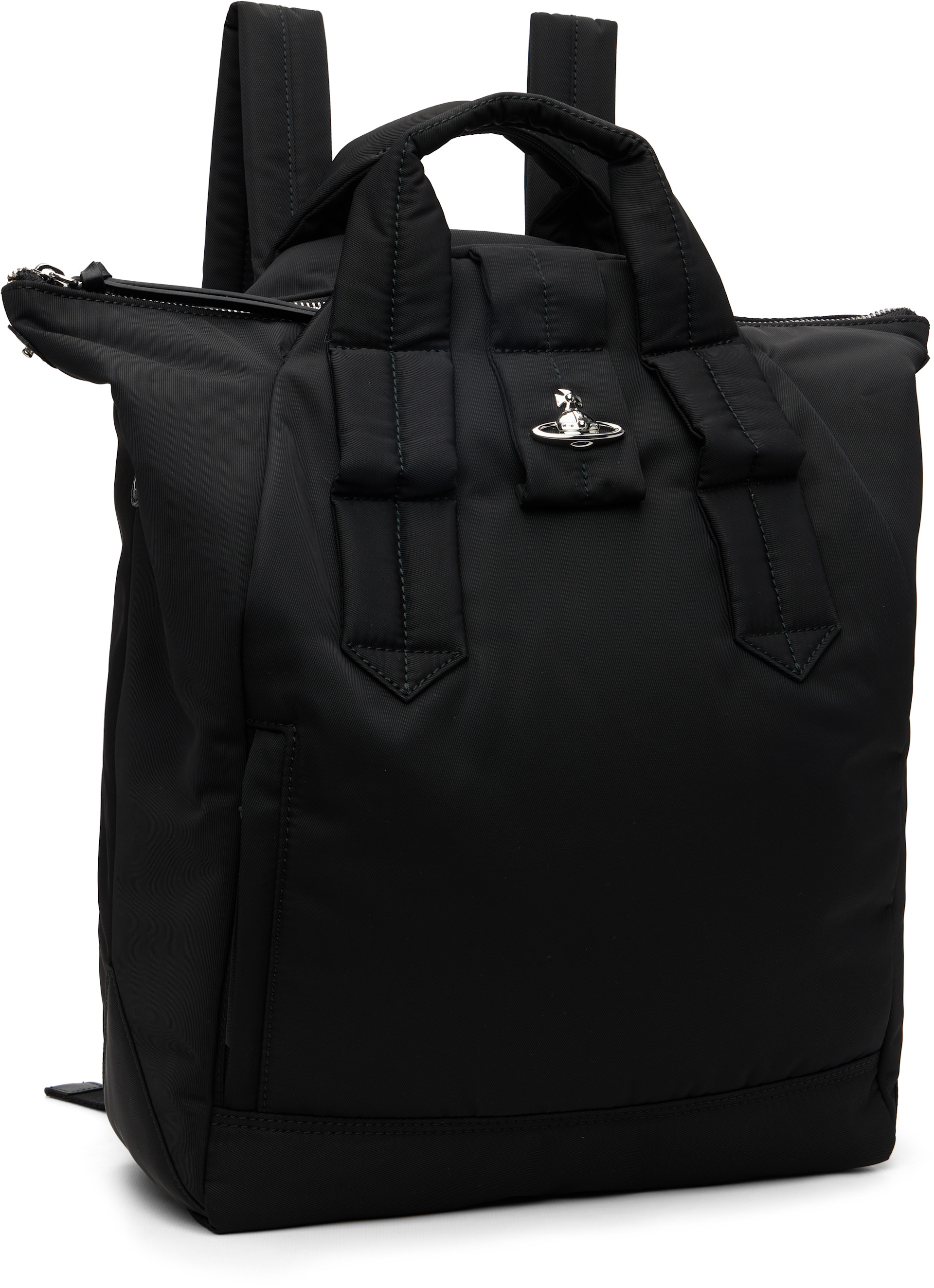 Vivienne Westwood: Black Steven Backpack | SSENSE Canada