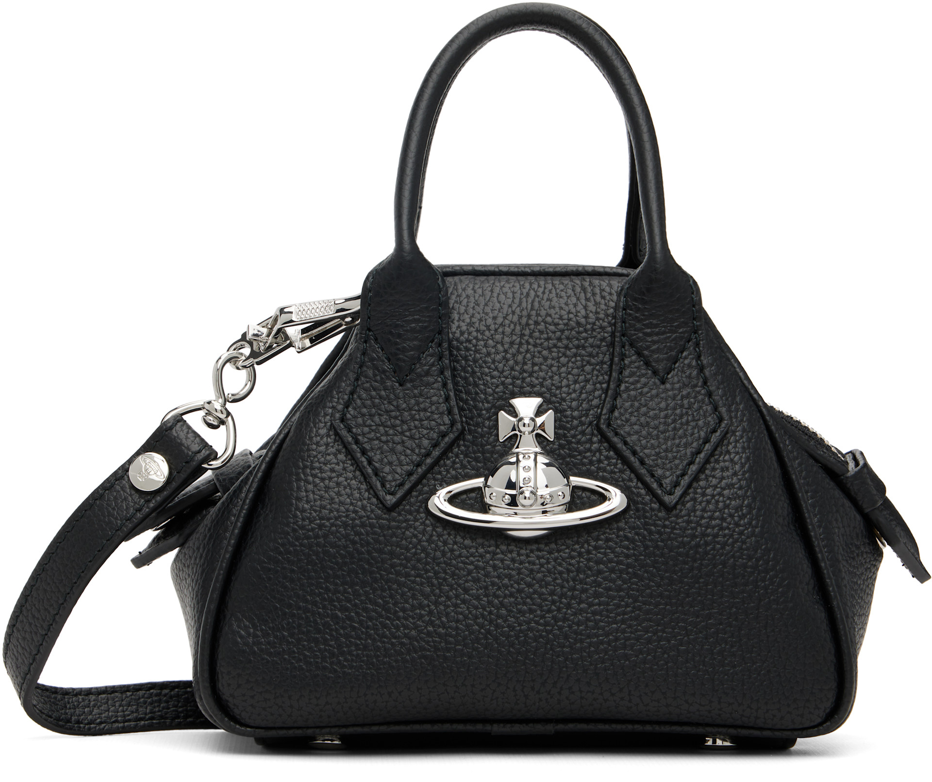 Vivienne Westwood: Black Mini Yasmine Bag | SSENSE