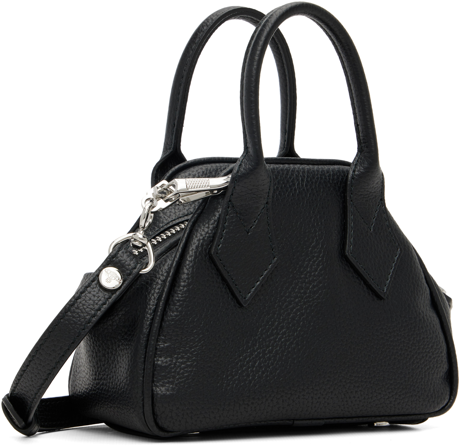 Vivienne Westwood: Black Mini Yasmine Bag | SSENSE