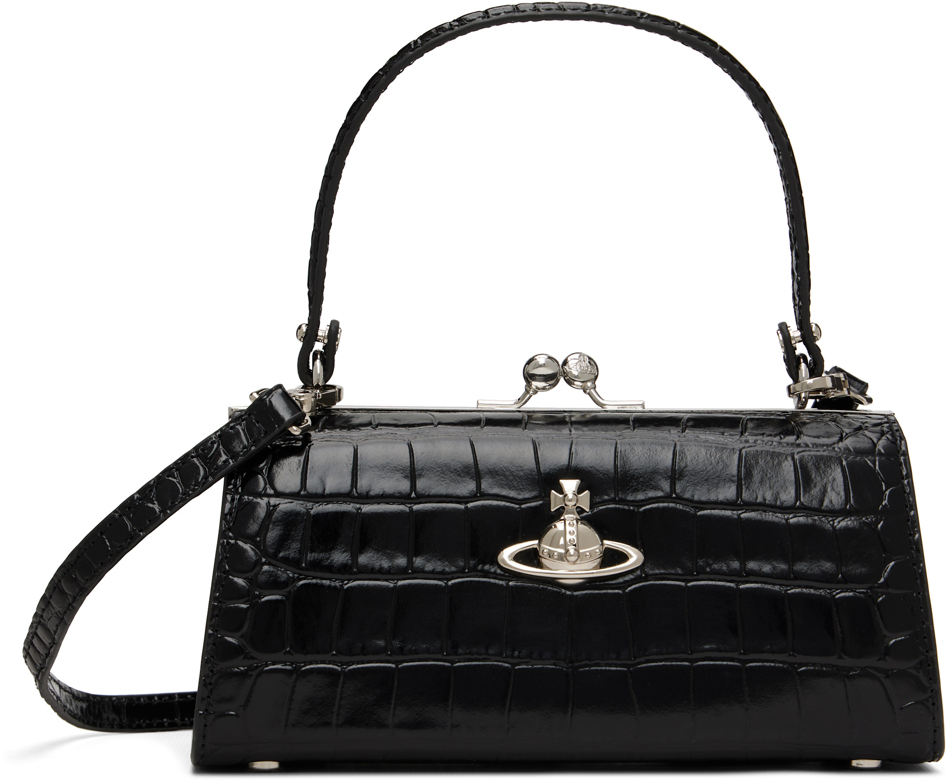 Vivienne Westwood: Black Doll XL Frame Bag | SSENSE