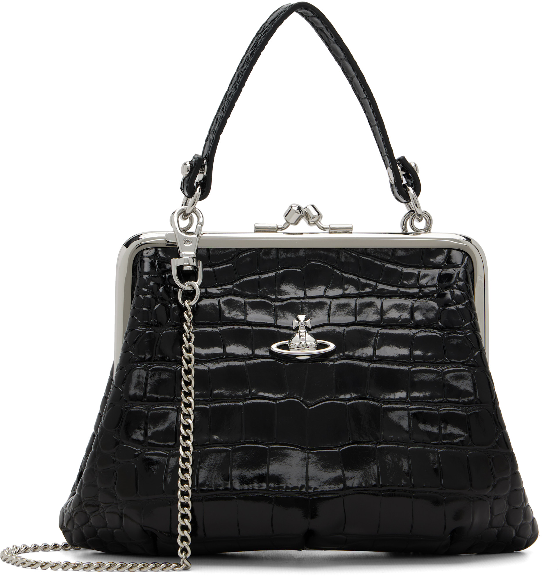 Vivienne Westwood: Black Granny Frame Bag | SSENSE