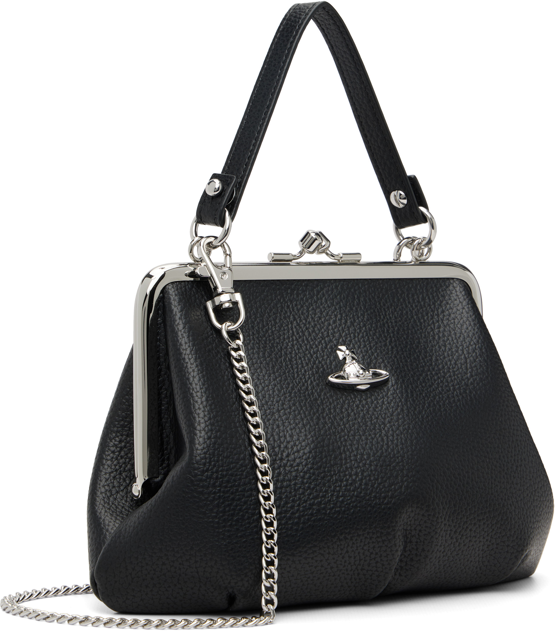 Vivienne Westwood: Black Granny Frame Bag | SSENSE