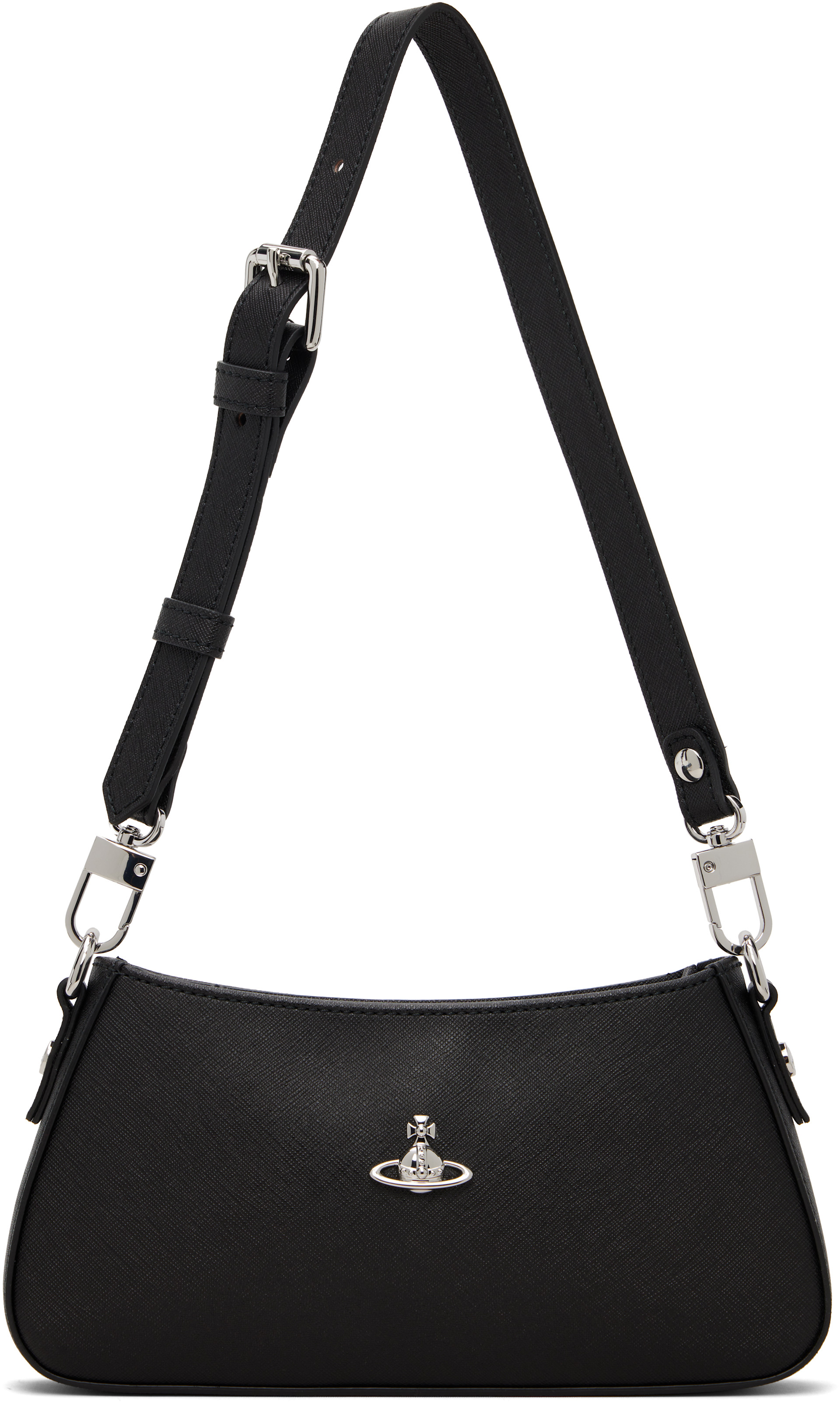 Vivienne Westwood: ブラック Tasha Shoulder Phone バッグ | SSENSE 日本