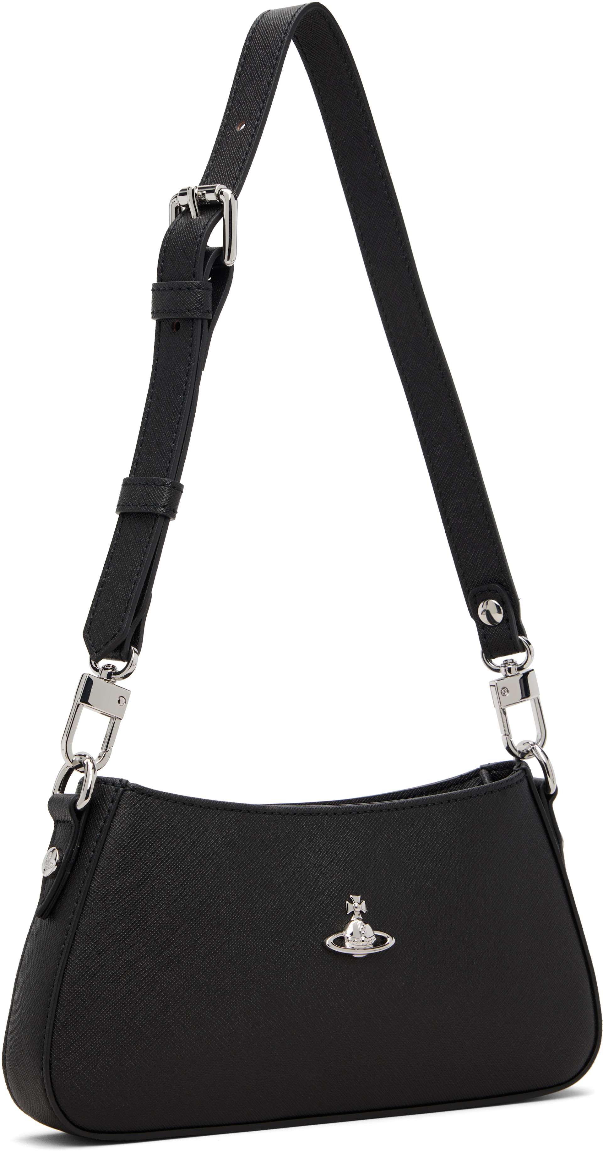 Vivienne Westwood: ブラック Tasha Shoulder Phone バッグ | SSENSE 日本