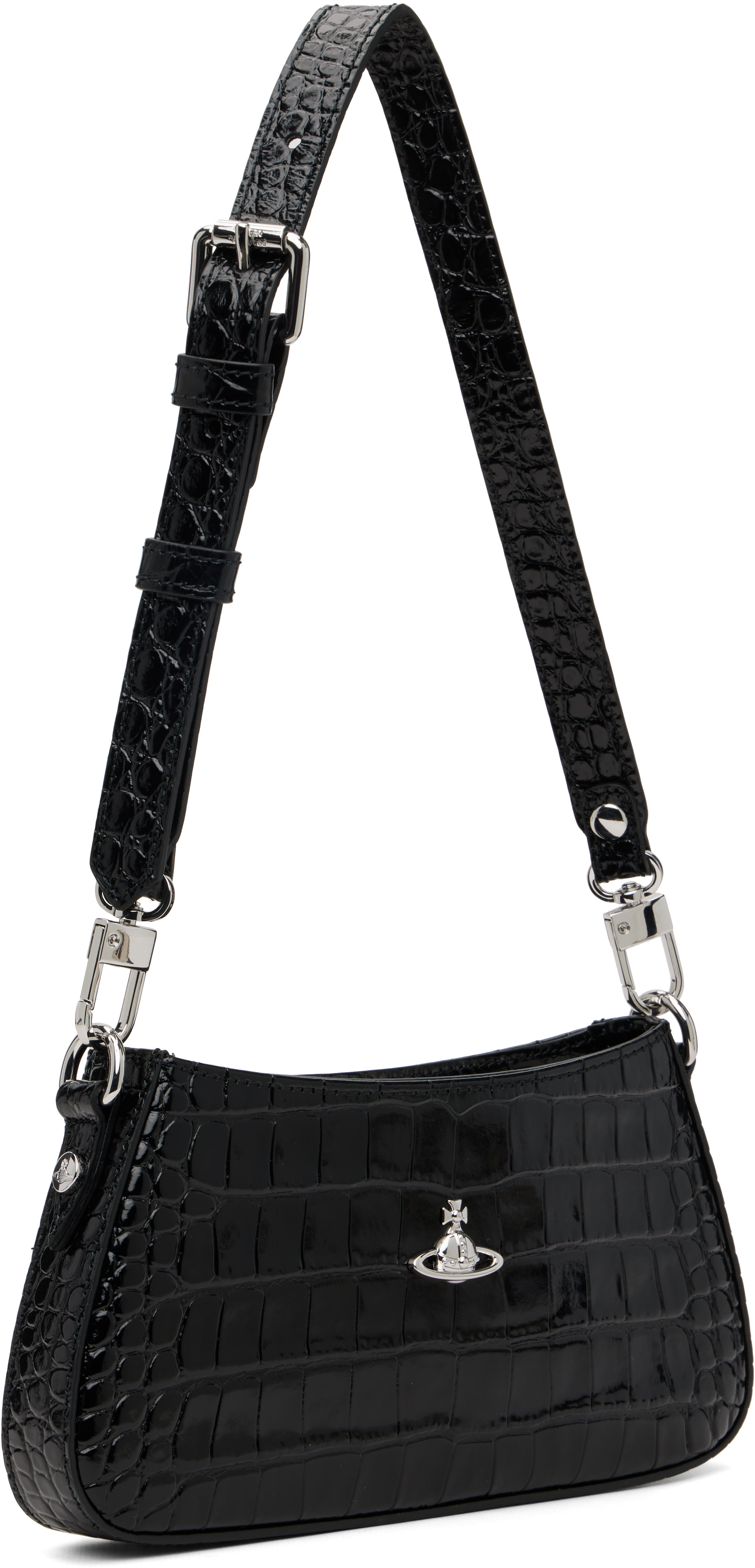 Vivienne Westwood: Black Tasha Shoulder Phone Bag | SSENSE
