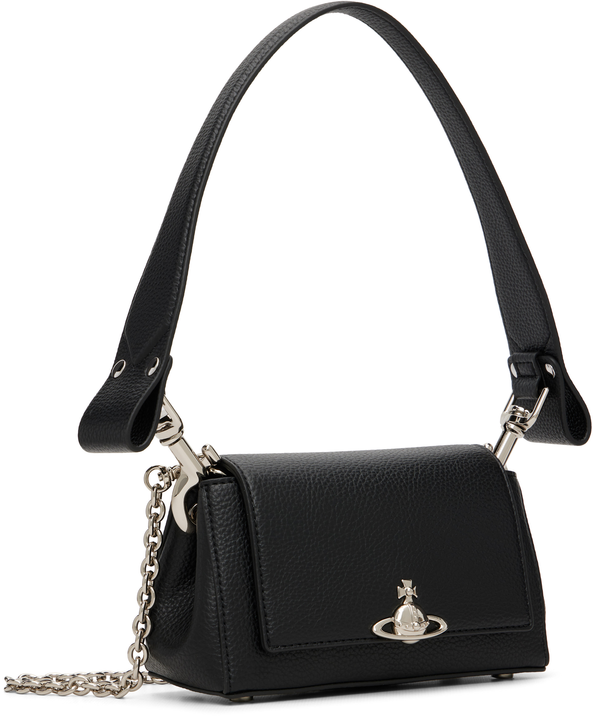 Vivienne Westwood: Black Hazel Small Bag | SSENSE Canada