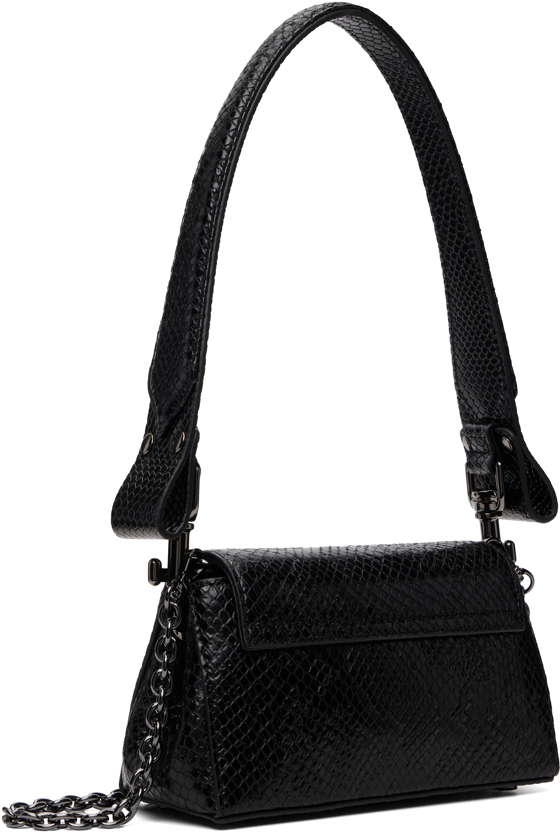 Vivienne Westwood: Black Hazel Small Hand Bag | SSENSE Canada