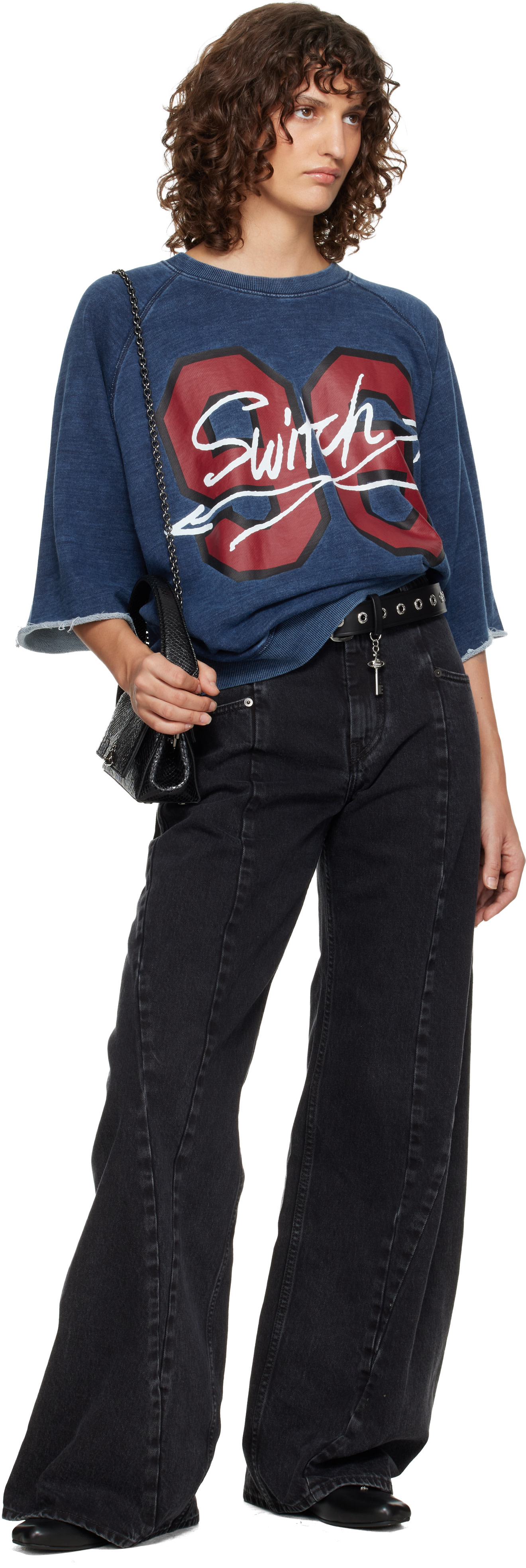 Vivienne Westwood フェイクファー ハンドウォーマー Vivienne Westwood: Black Hazel Small Hand Bag | SSENSE Canada