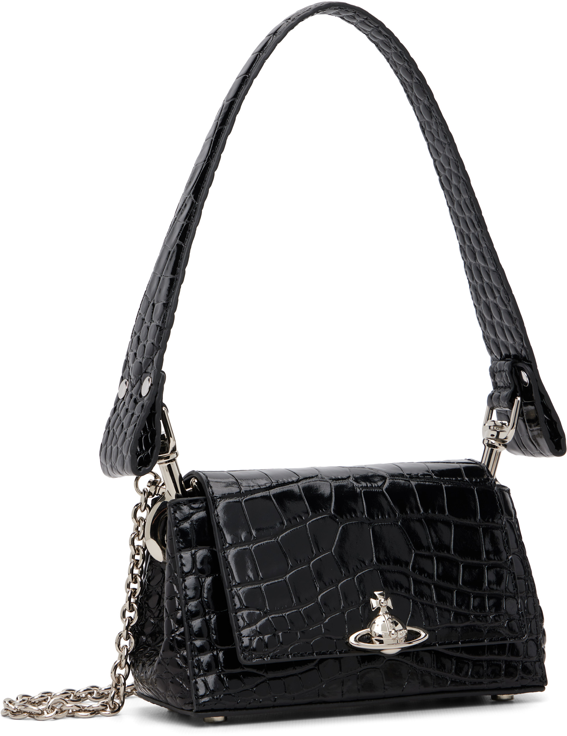 Vivienne Westwood: Black Hazel Small Bag | SSENSE