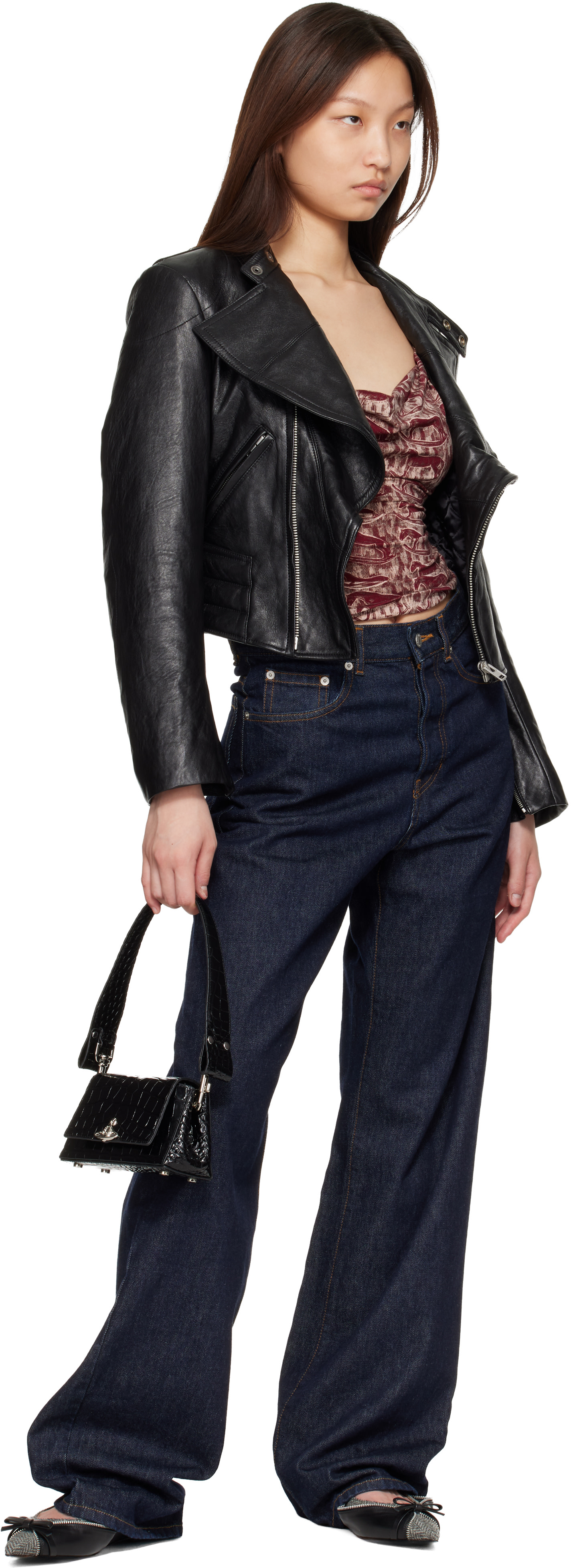 Vivienne Westwood: Black Hazel Small Bag | SSENSE