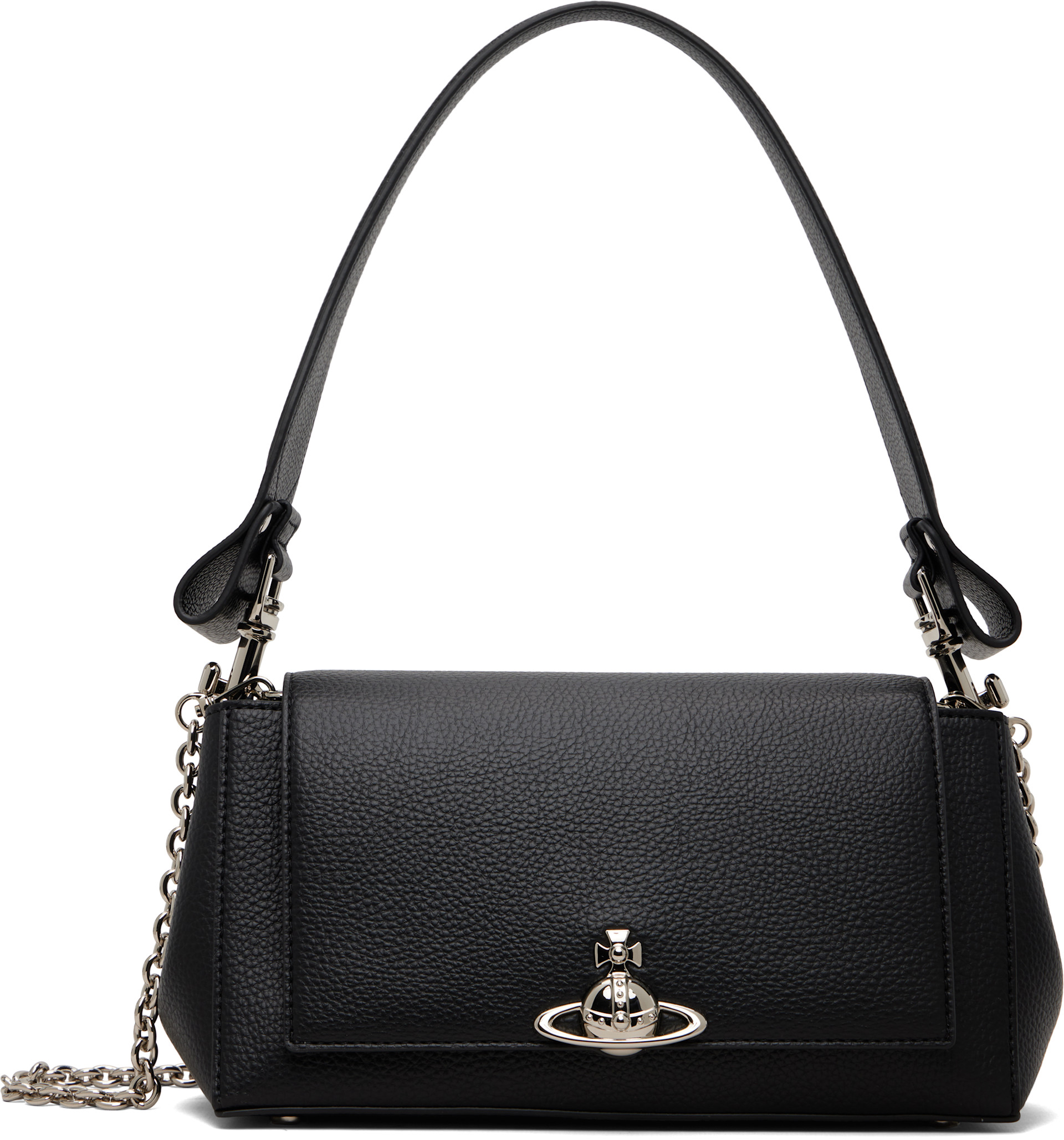 Vivienne Westwood: Black Medium Hazel Bag | SSENSE