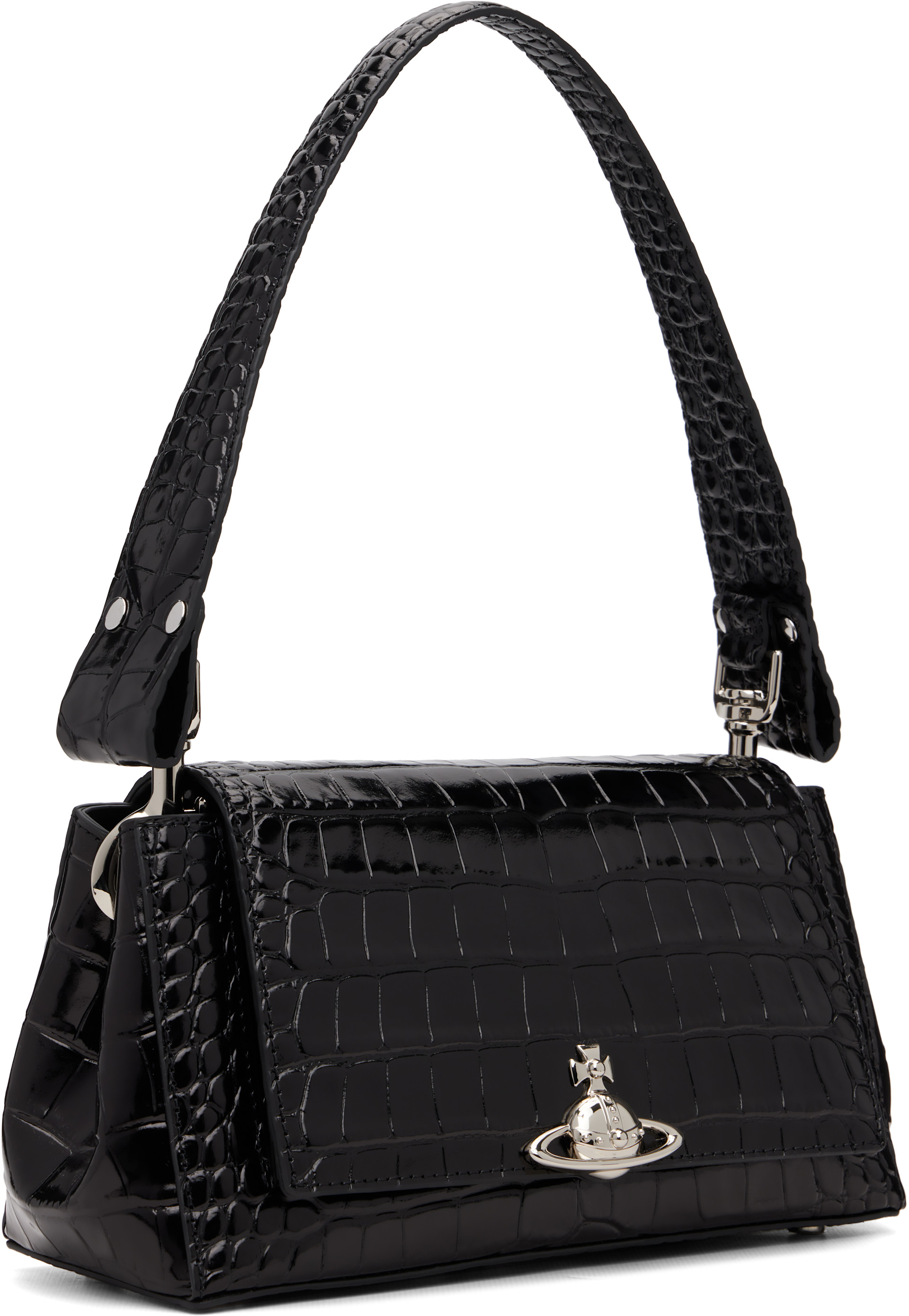 Vivienne Westwood: Black Hazel Medium Bag | SSENSE