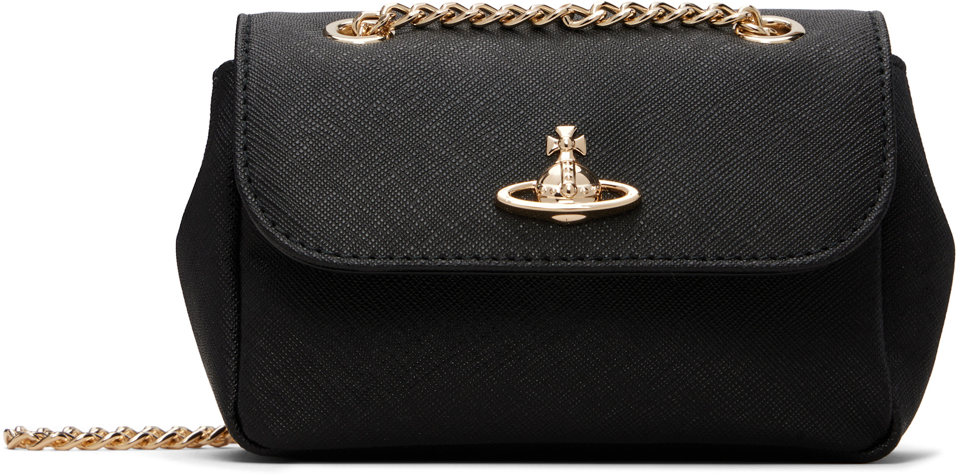 Vivienne Westwood チェーンバッグ Vivienne Westwood: Black Small Chain Bag | SSENSE Canada