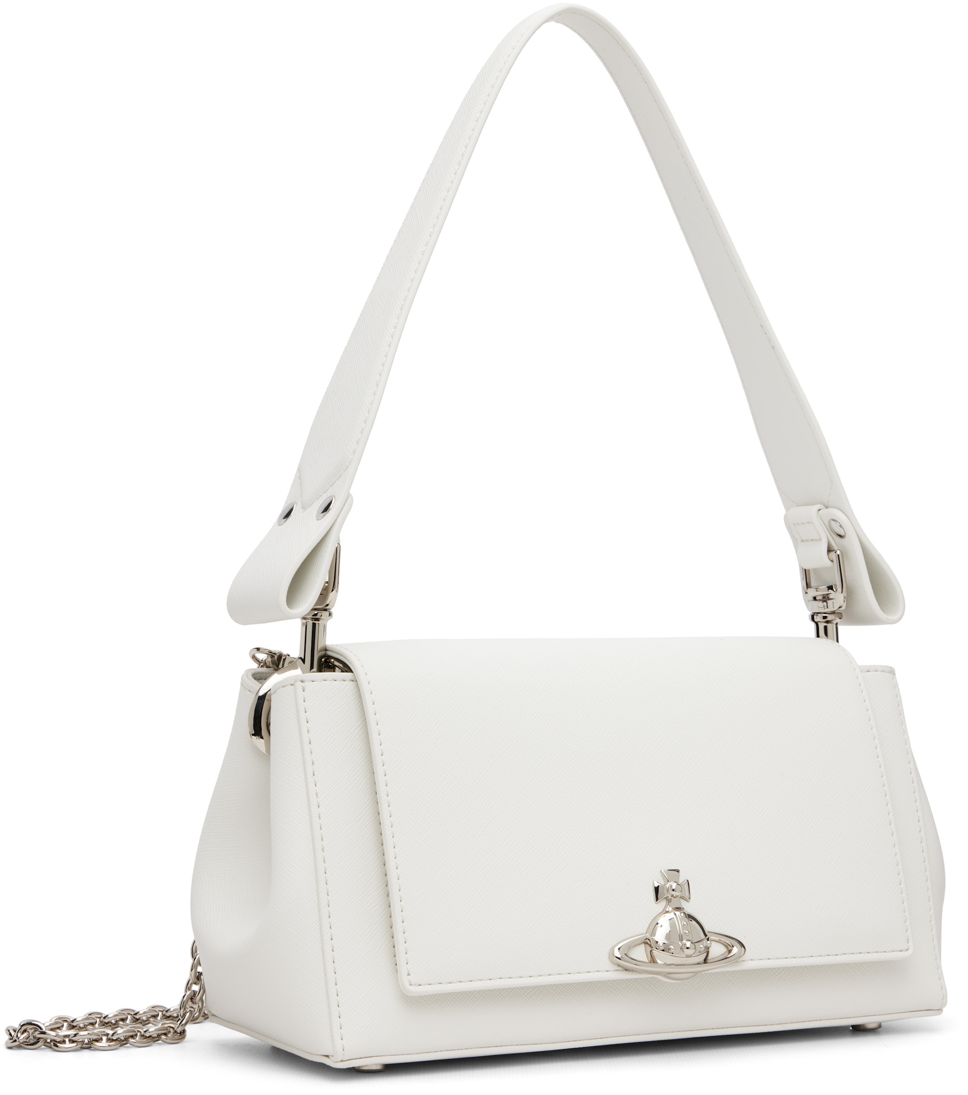 Vivienne Westwood: White Hazel Medium Bag | SSENSE