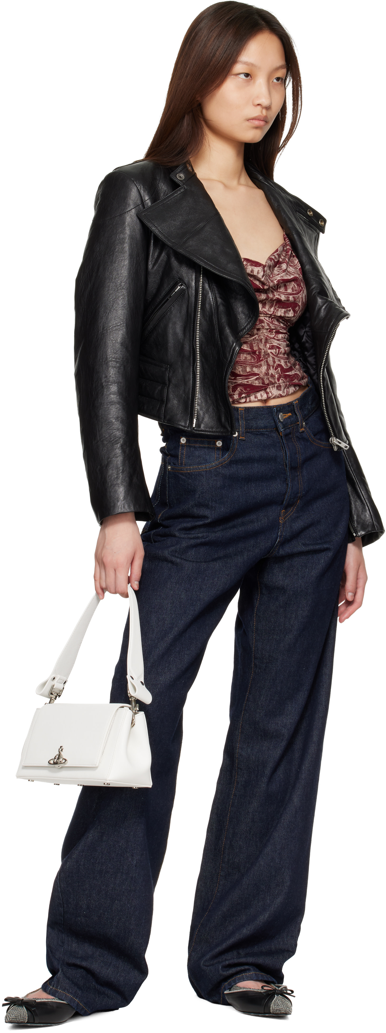 Vivienne Westwood: White Hazel Medium Bag | SSENSE