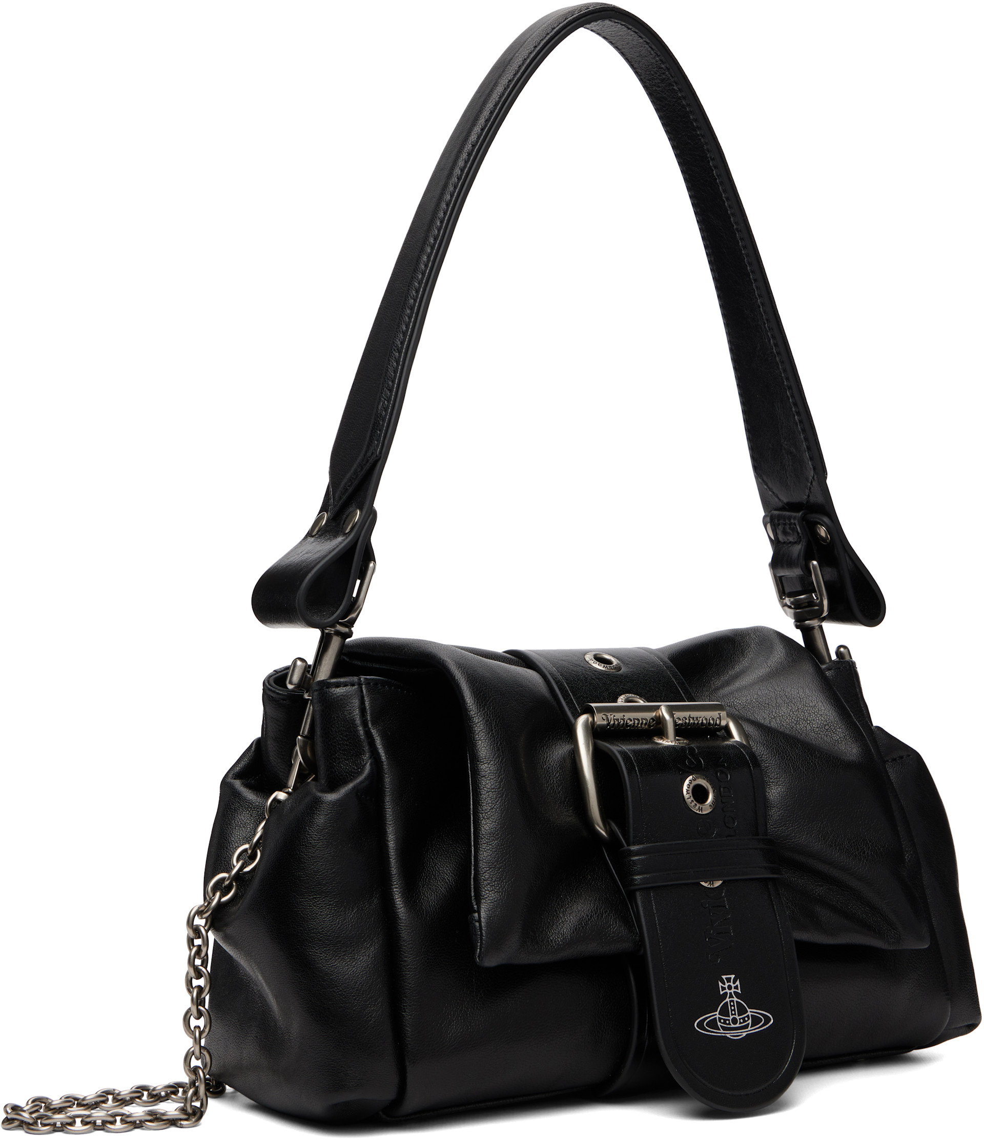 Vivienne Westwood: ブラック Hazel Treasure ハンドバッグ | SSENSE 日本