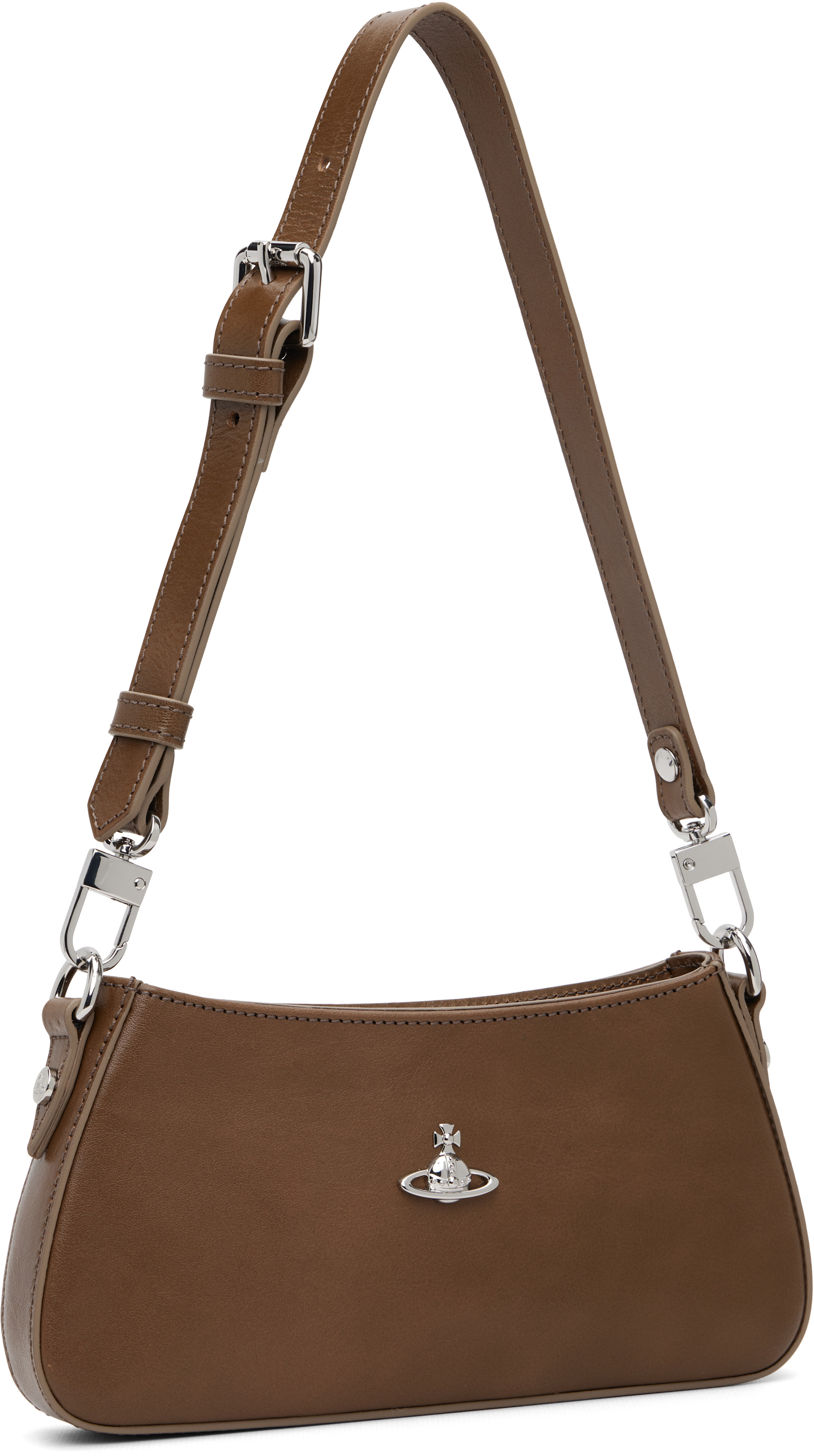 Vivienne Westwood: Brown Tasha Shoulder Phone Bag | SSENSE Vivienne Westwood: Brown Tasha Shoulder Phone Bag | SSENSE