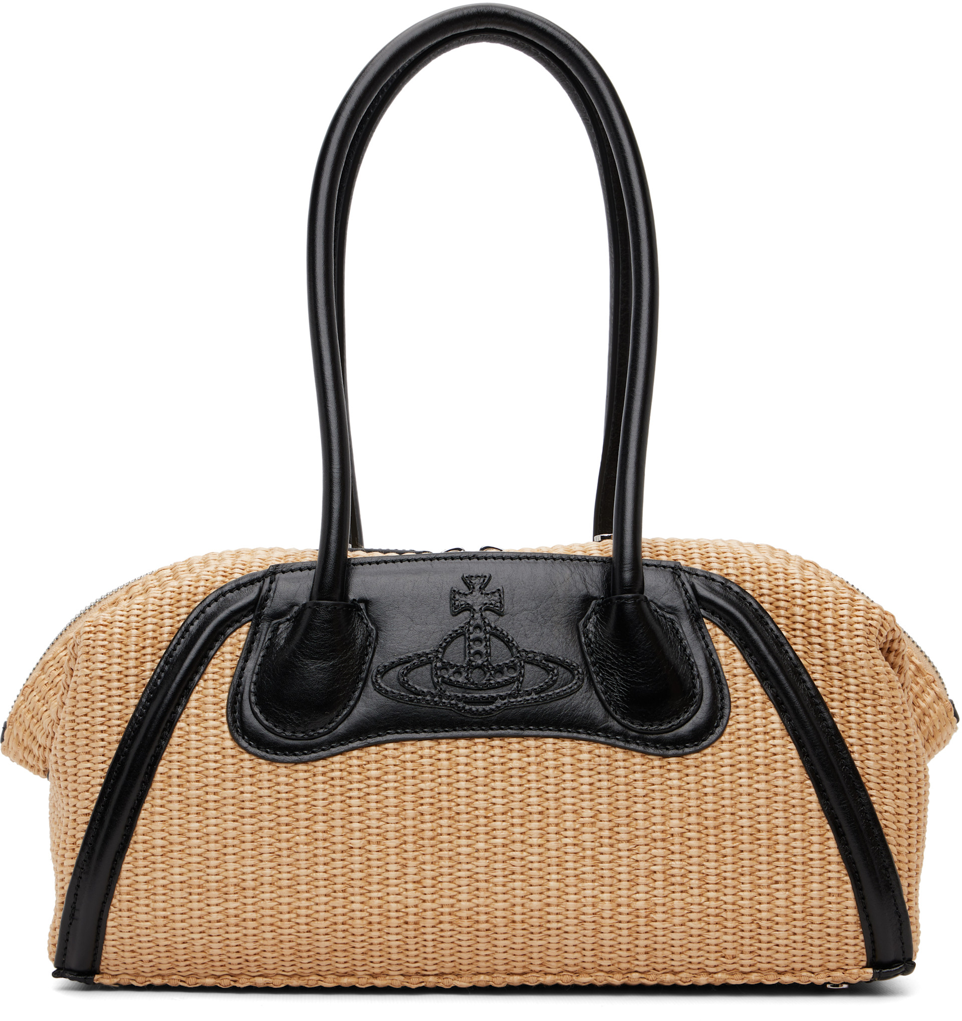 Vivienne Westwood: Beige Shirley Small Holdall Bag | SSENSE Denmark