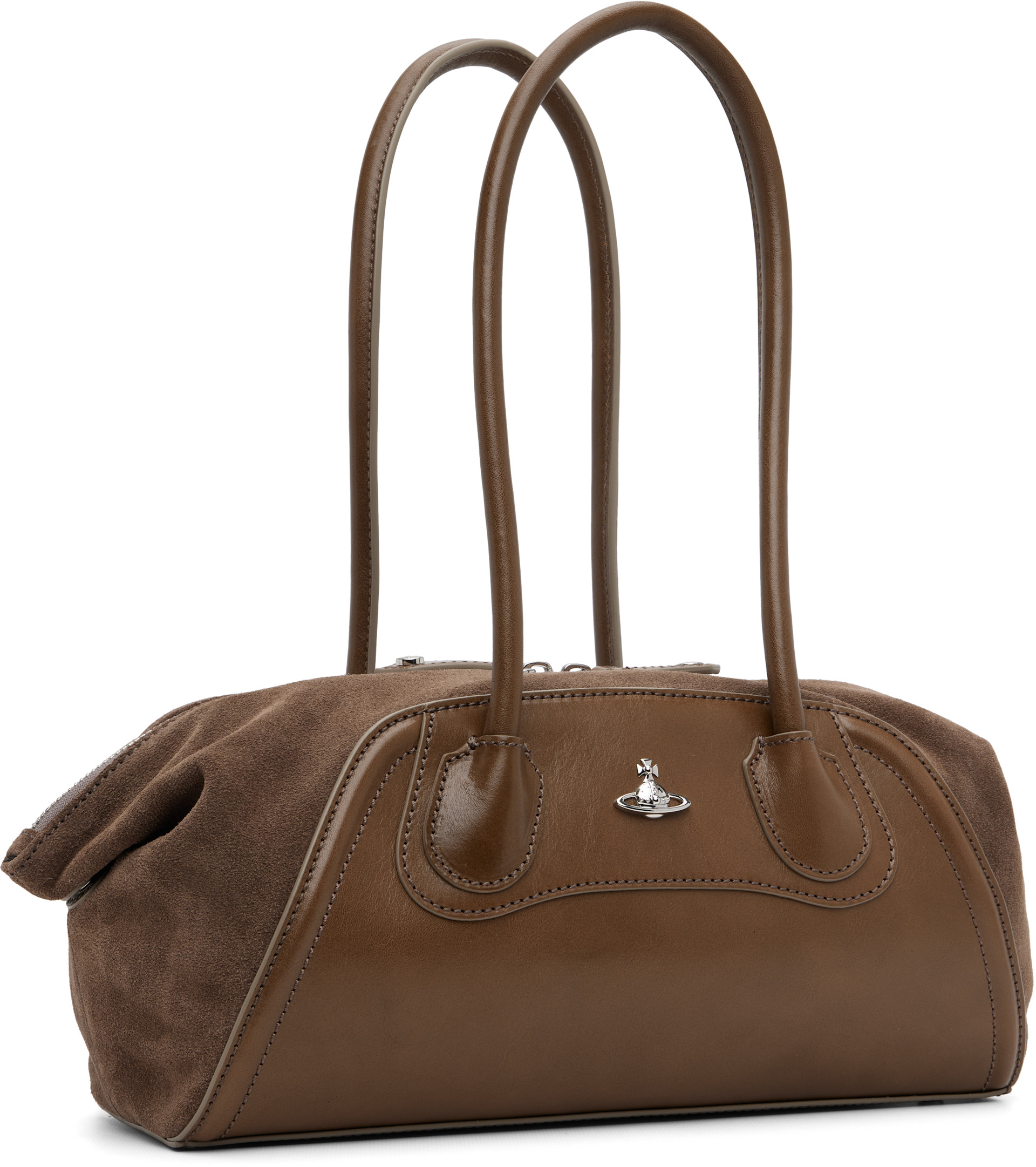 Vivienne Westwood: Brown Shirley Small Holdall Bag | SSENSE
