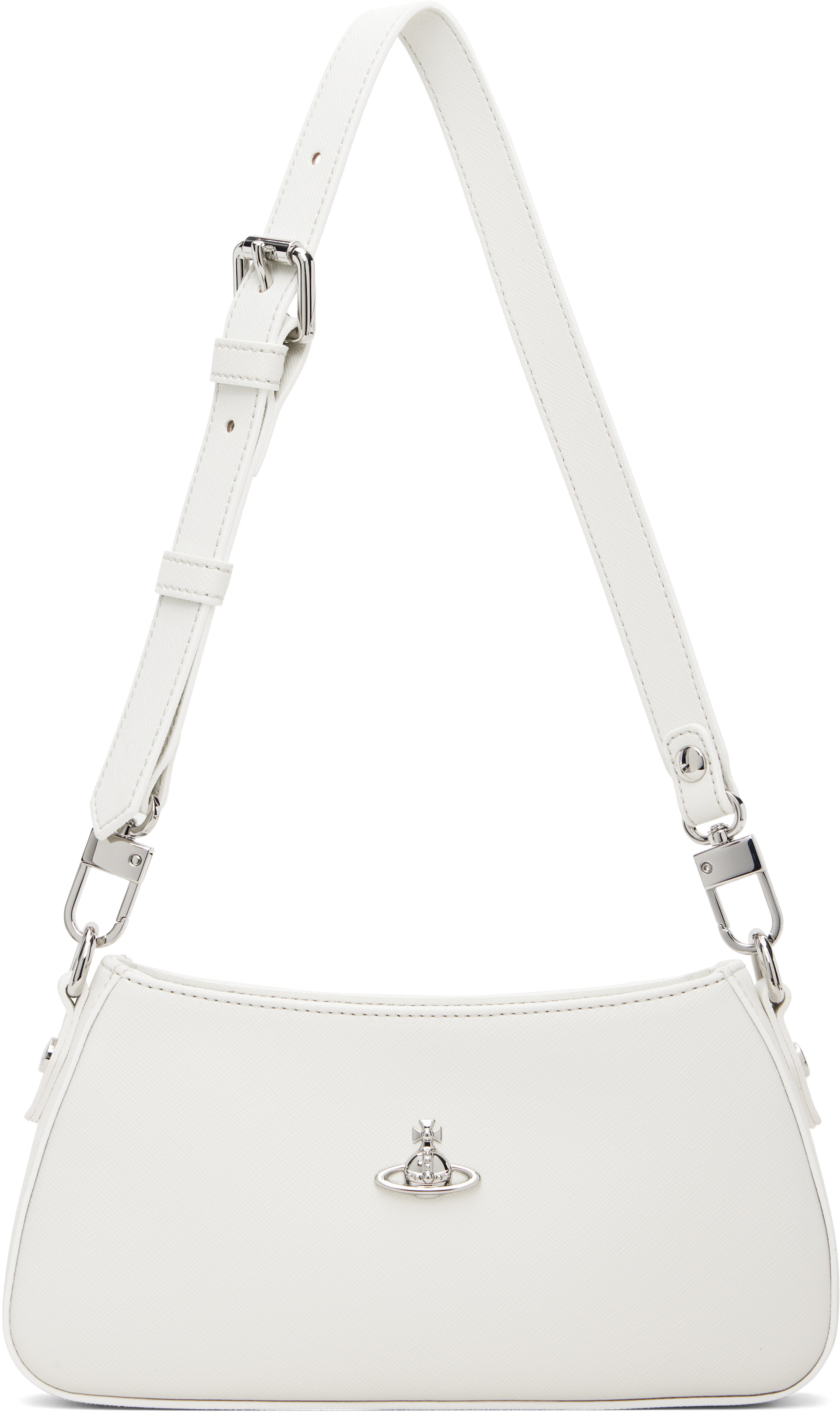 Vivienne Westwood: White Tasha Shoulder Phone Bag | SSENSE