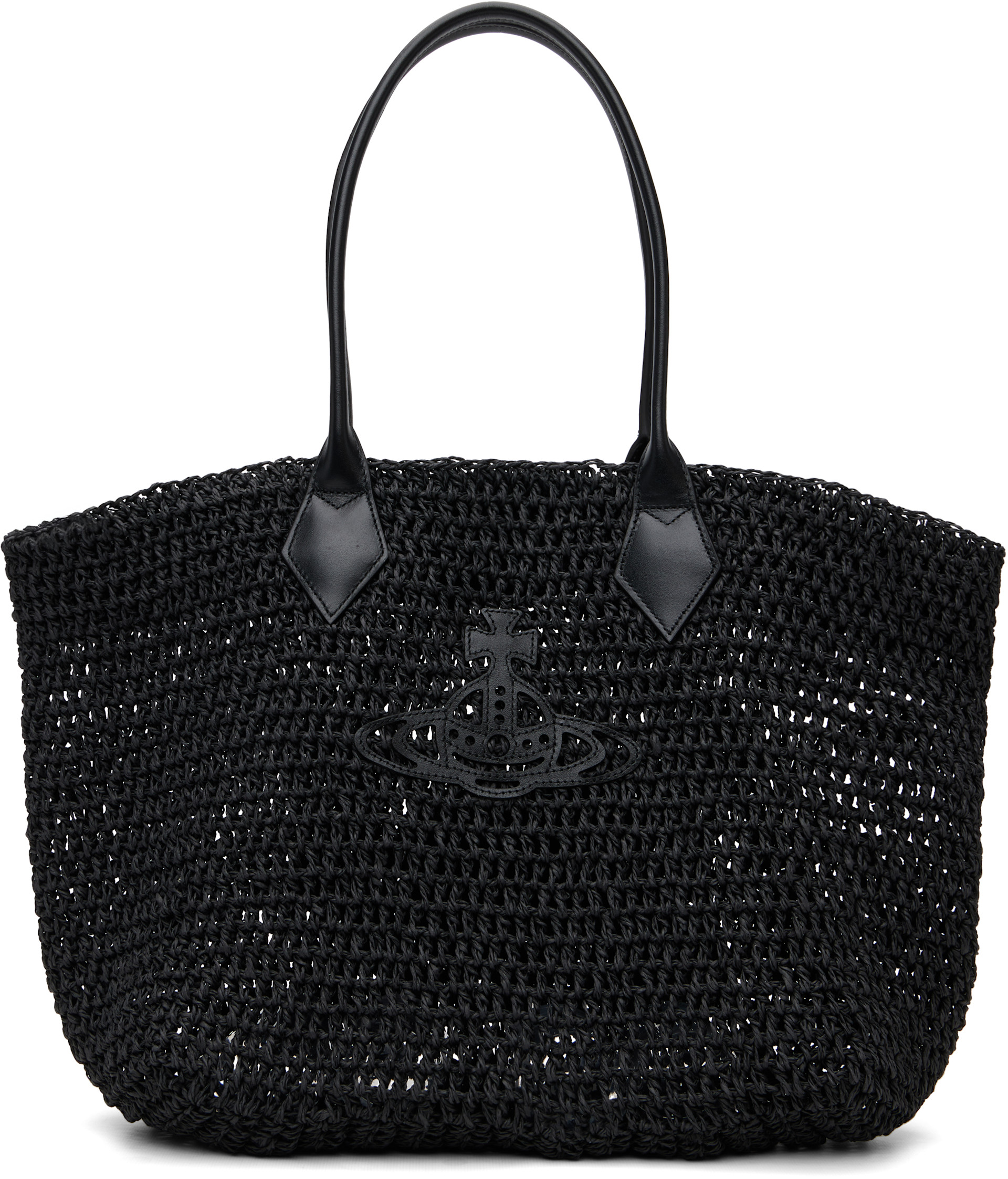 Vivienne Westwood ブラックトートバッグ Vivienne Westwood: ブラック スモール Alana トートバッグ | SSENSE 日本