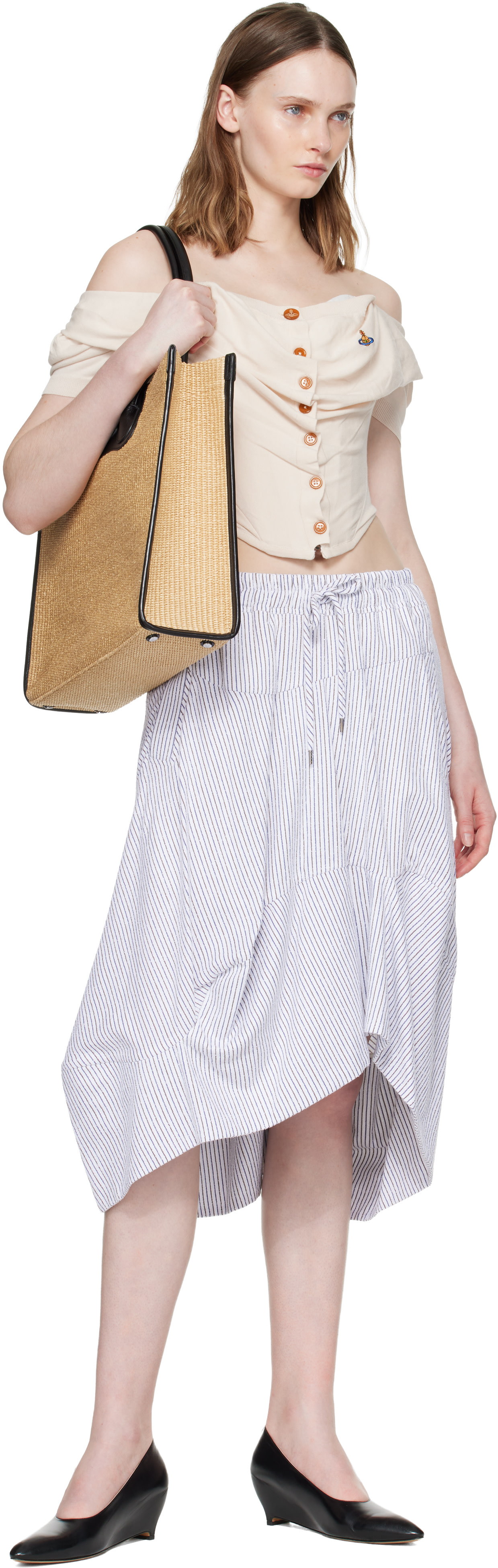 Vivienne Westwood: Beige Troy Tote | SSENSE