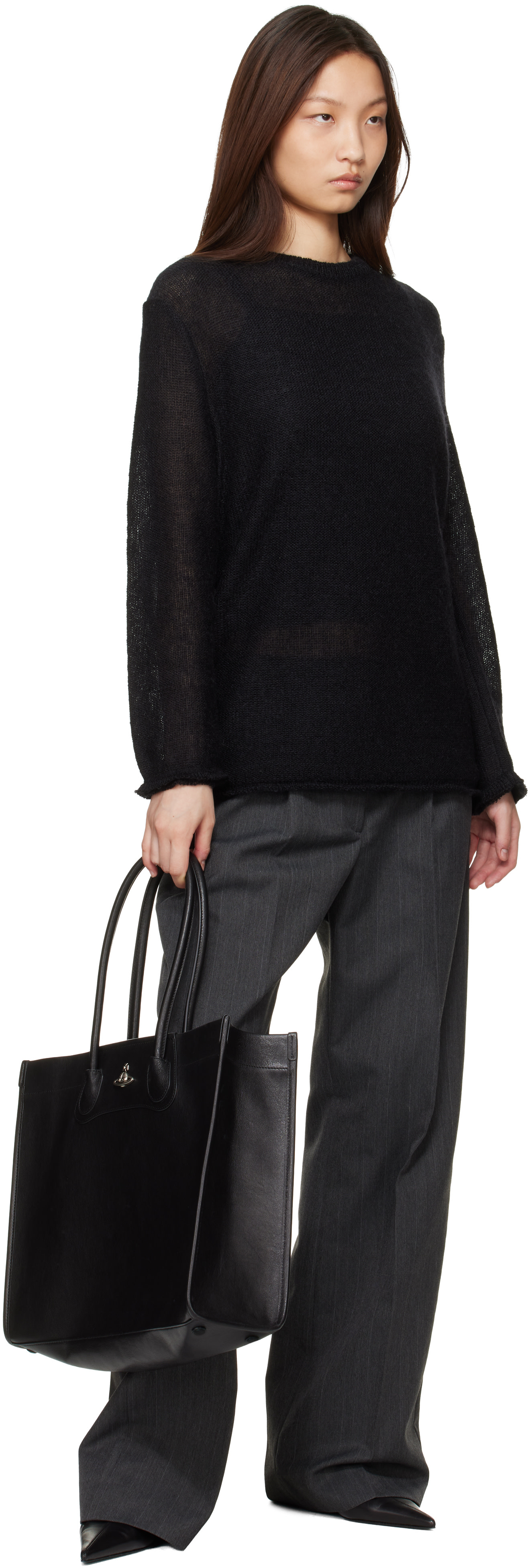 Vivienne Westwood: Black Troy Tote | SSENSE