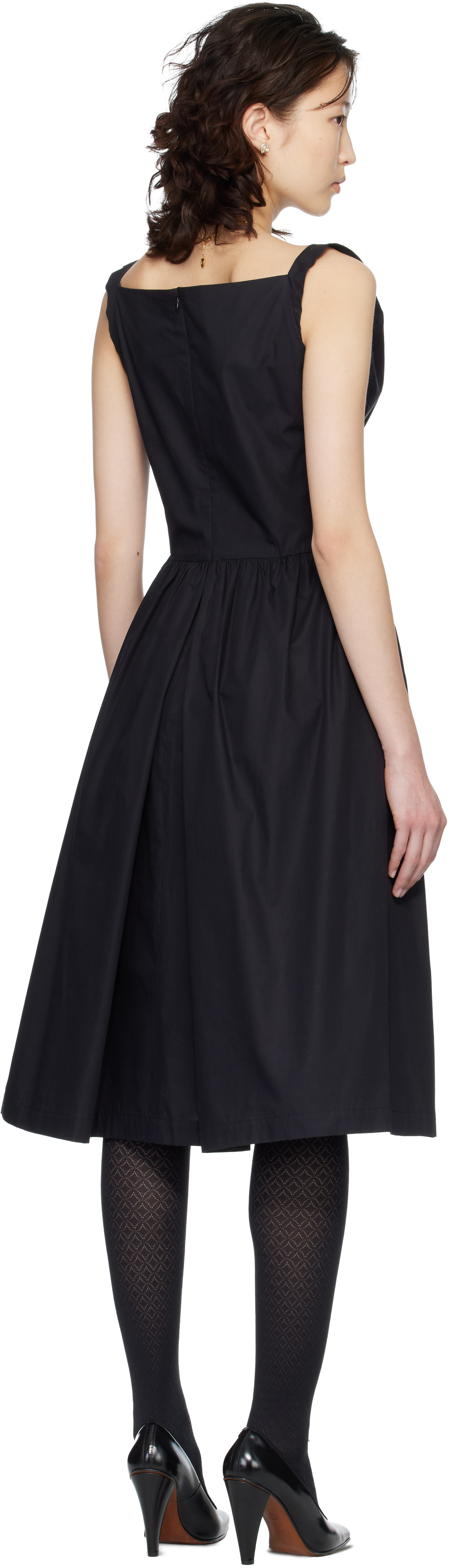 Vivienne Westwood: Black Sunday Midi Dress | SSENSE