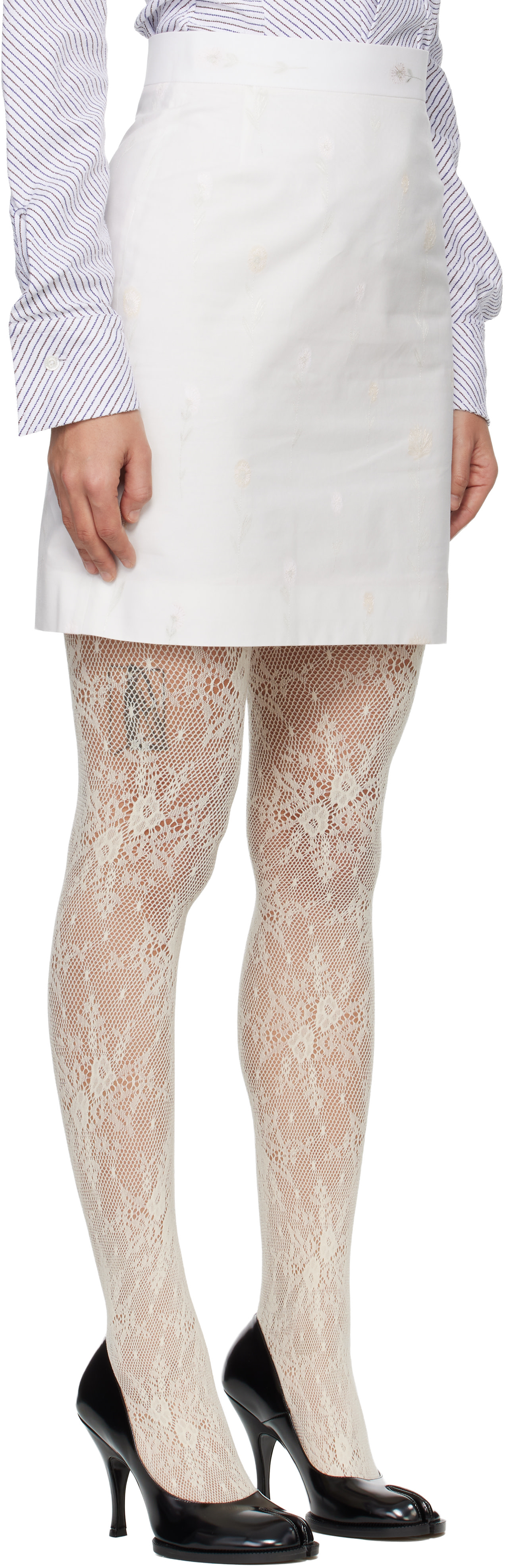 Vivienne Westwood: White Crotch 45 Miniskirt | SSENSE