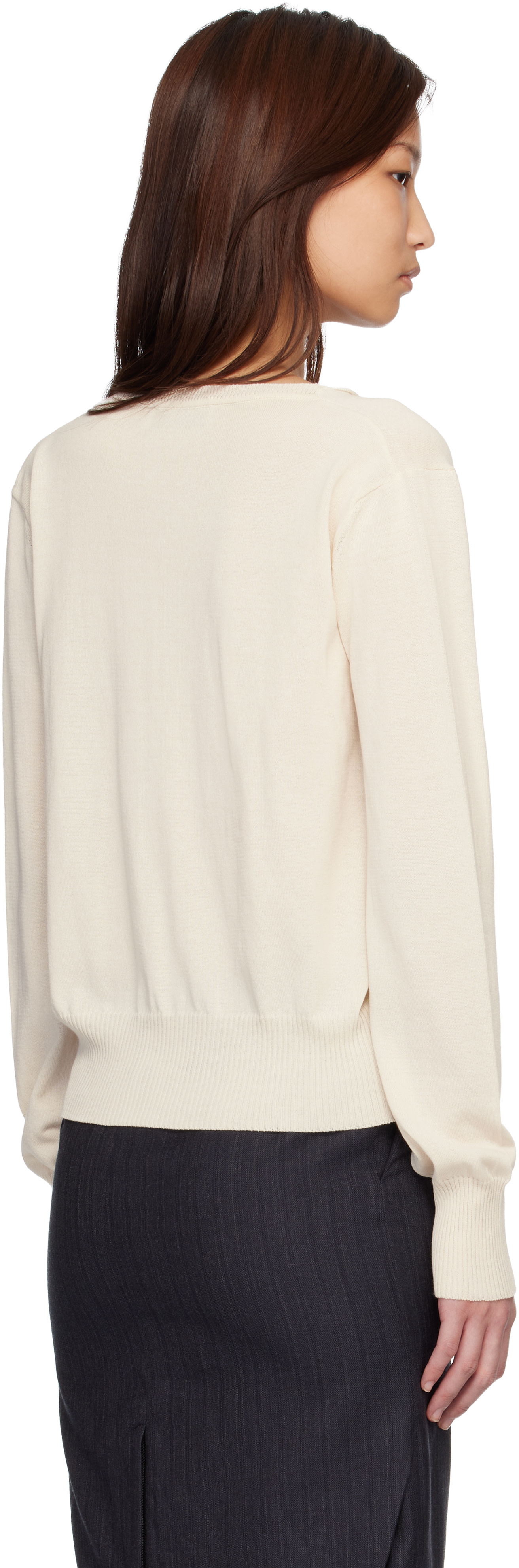 Vivienne Westwood - Pull Pamela blanc cassé