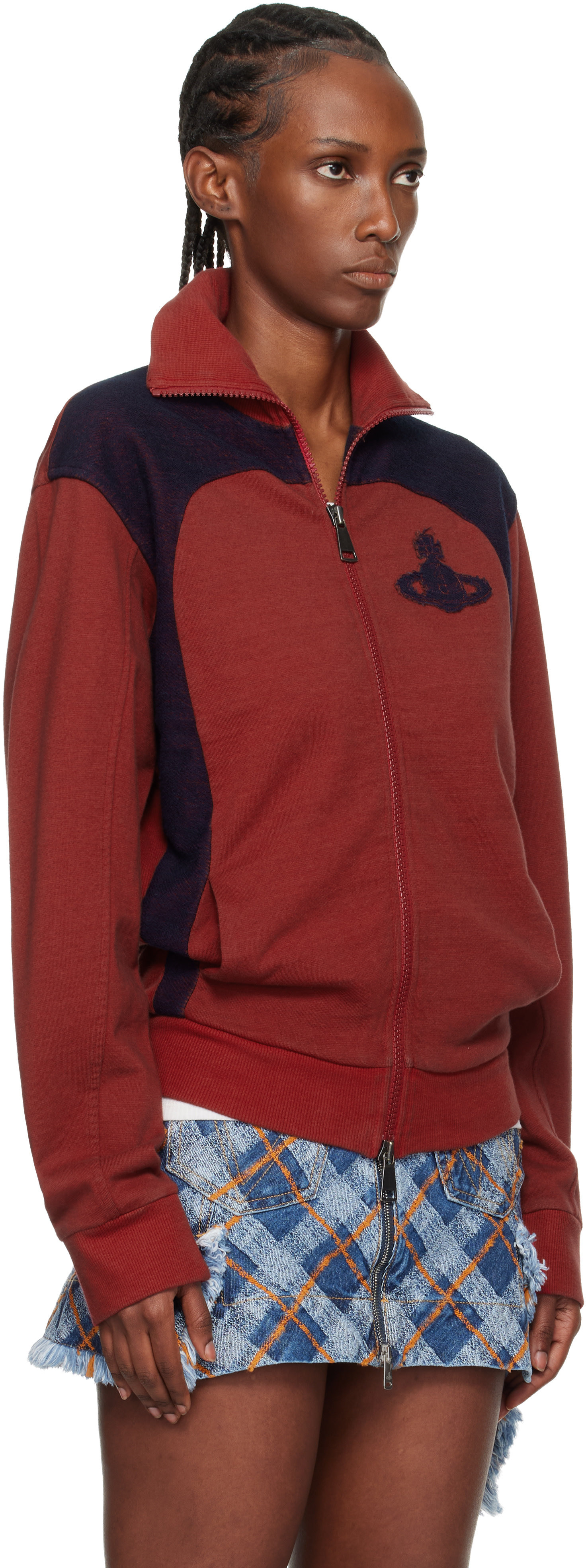 vivienne westwoodストライプ ジップアップジャケット ストライプ Vivienne Westwood(ヴィヴィアンウエストウッド) アウター