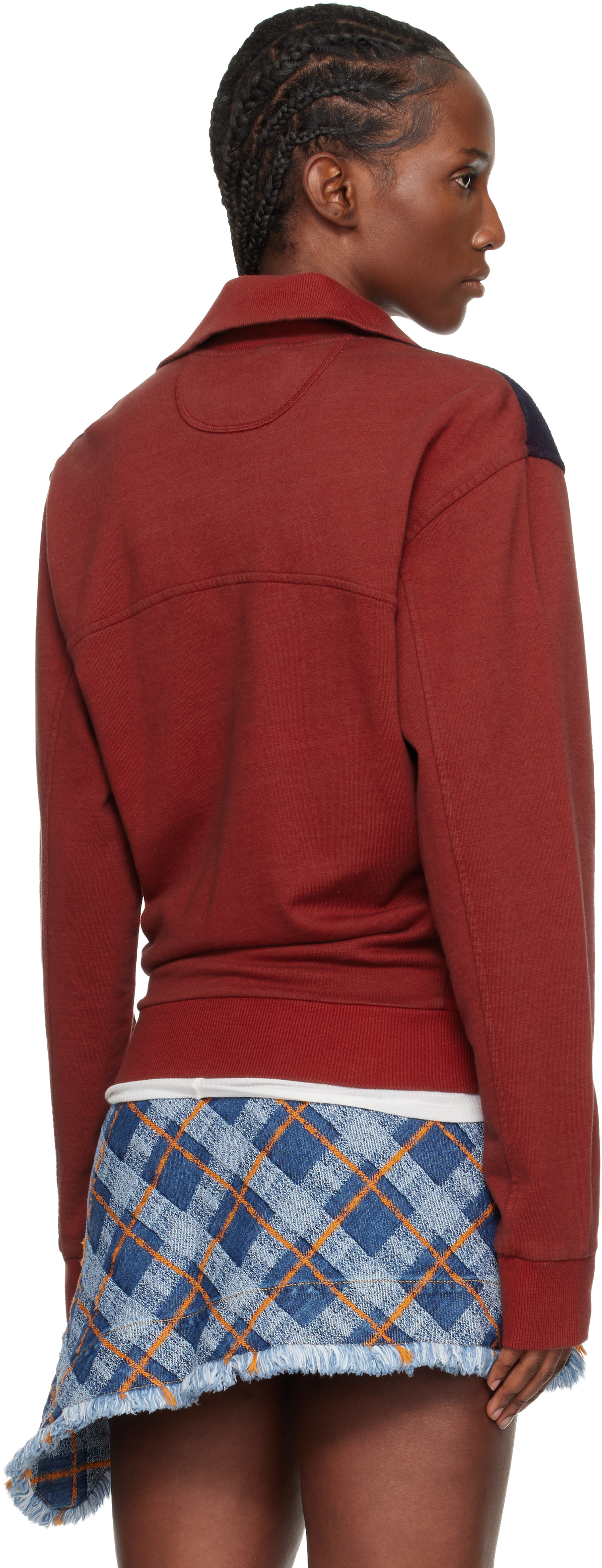 Vivienne Westwood: Red & Navy Alien Track Jacket | SSENSE