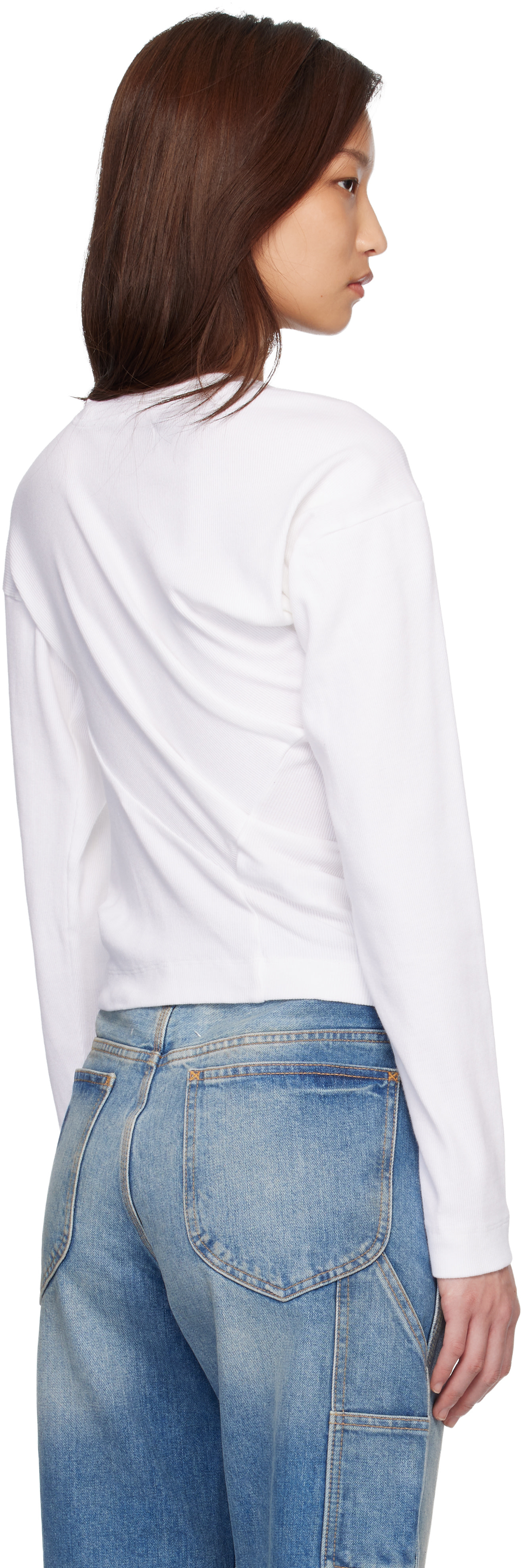 Vivienne Westwood: White Long Sleeve Hebo Top | SSENSE