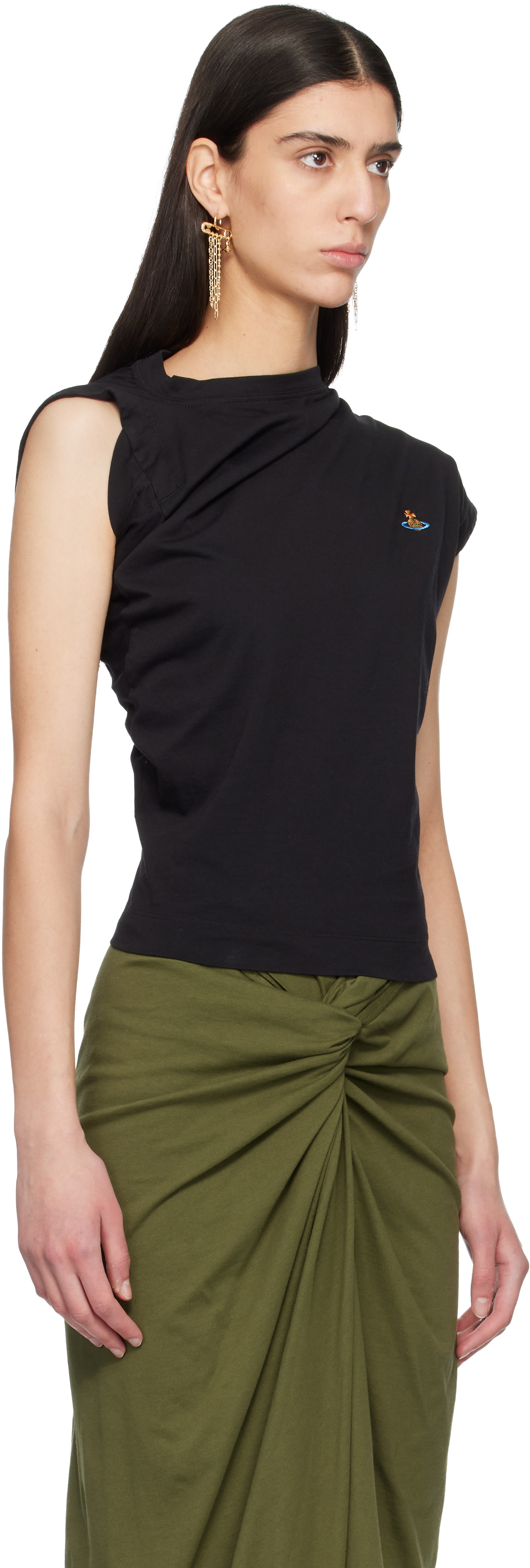 激レア！　vivienne westwoodトップス Vivienne Westwood: Black Hebo Top | SSENSE Canada