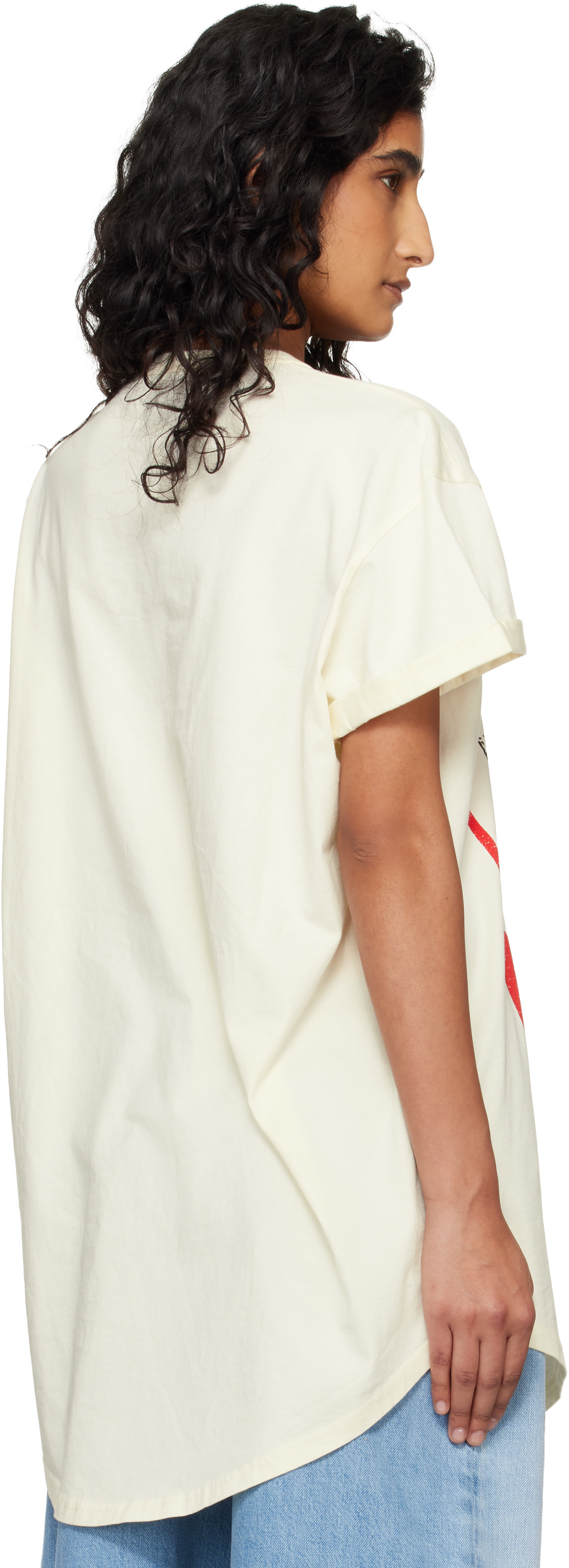 Vivienne Westwood: Off-White Swirl Longline T-shirt | SSENSE