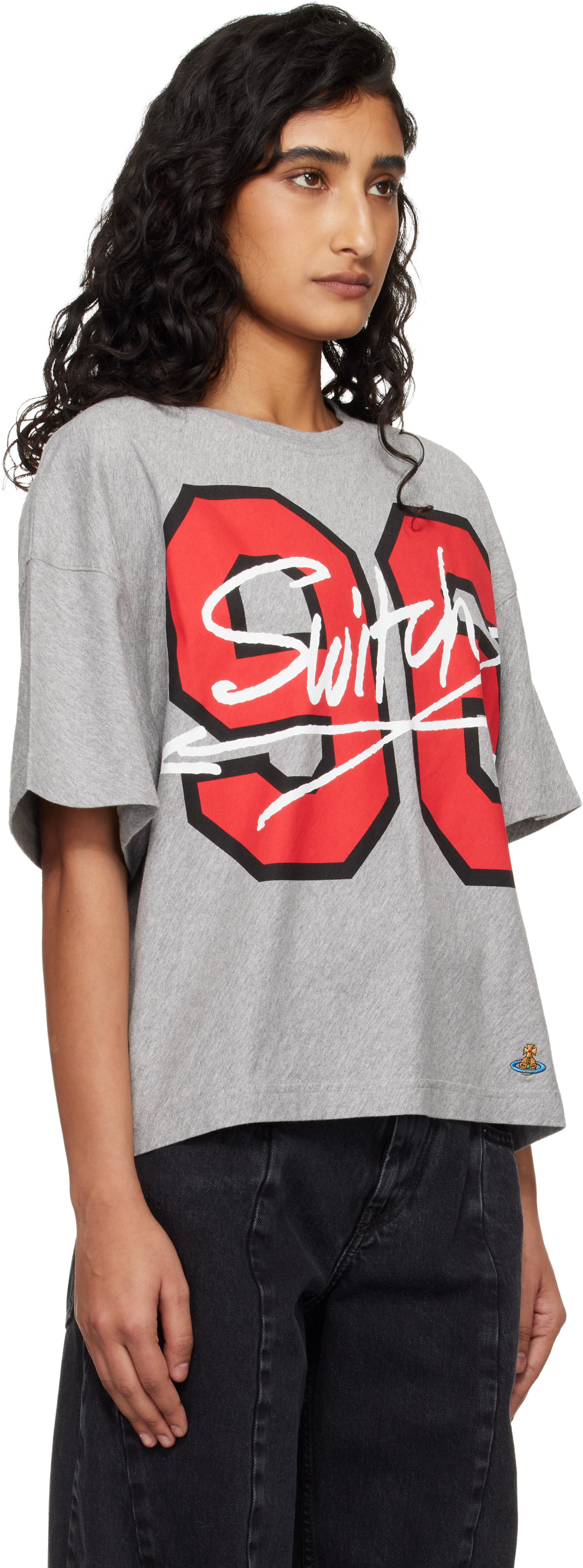 Vivienne Westwood: Gray Cotton Jersey 96 Switch Box T-shirt | SSENSE