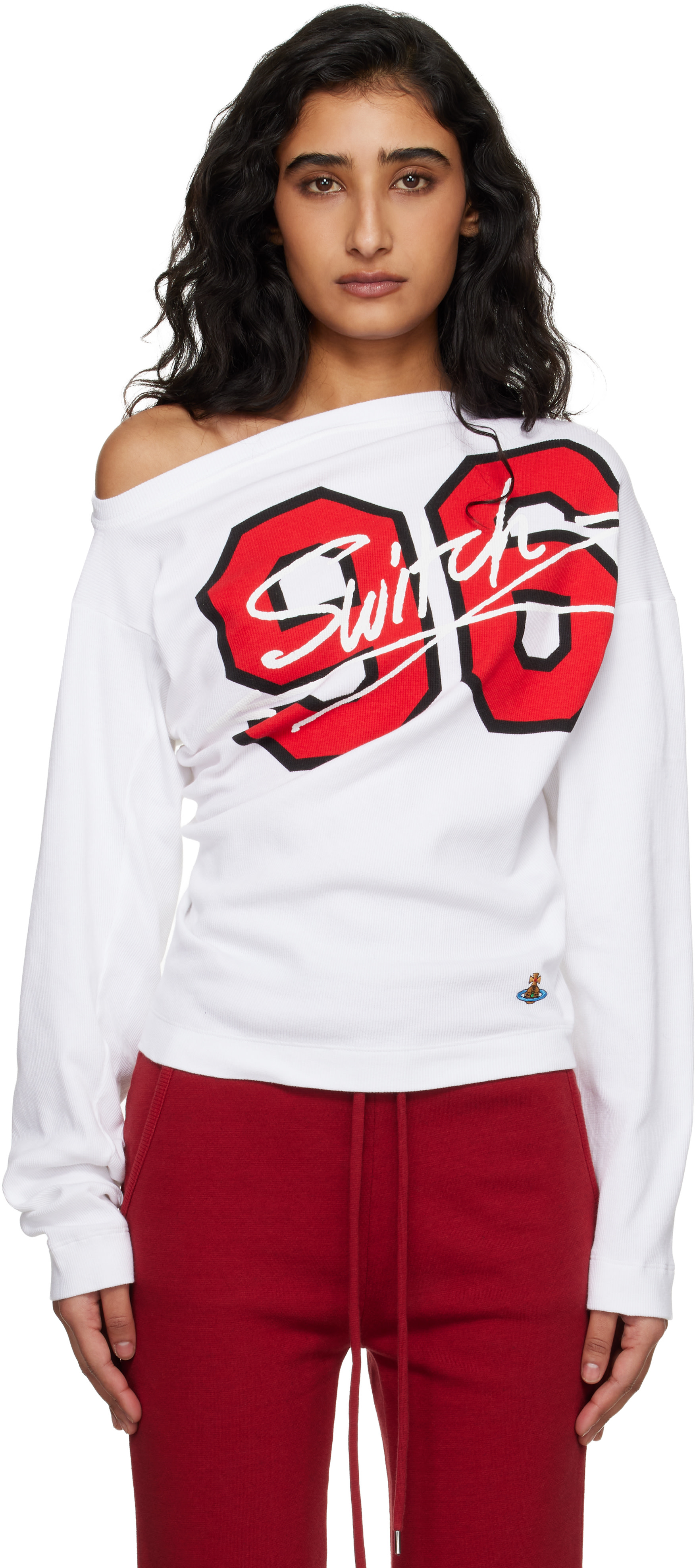 Vivienne Westwood: White '96 Switch' Long Sleeve Hebo T-shirt
