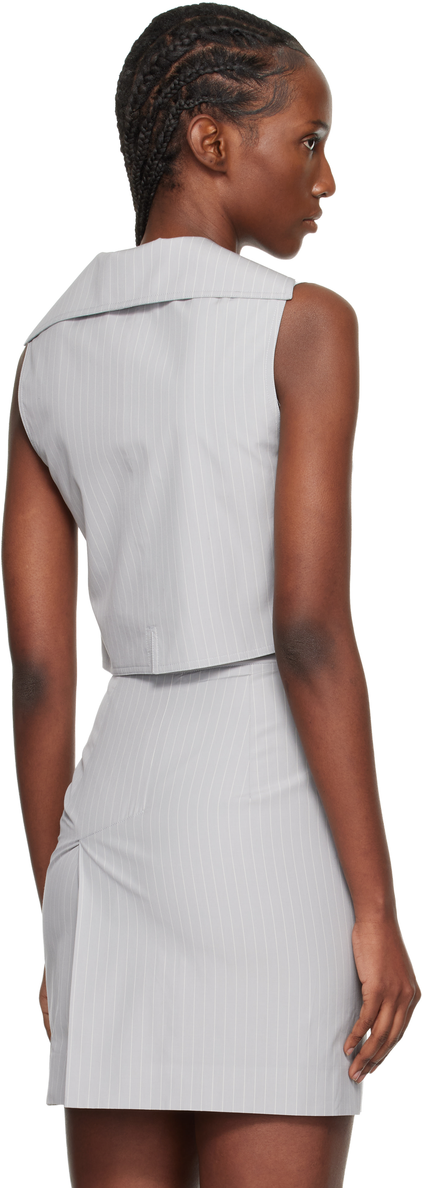 grey vest dress Vivienne Westwood: Gray Meryl Waistcoat hi low dress